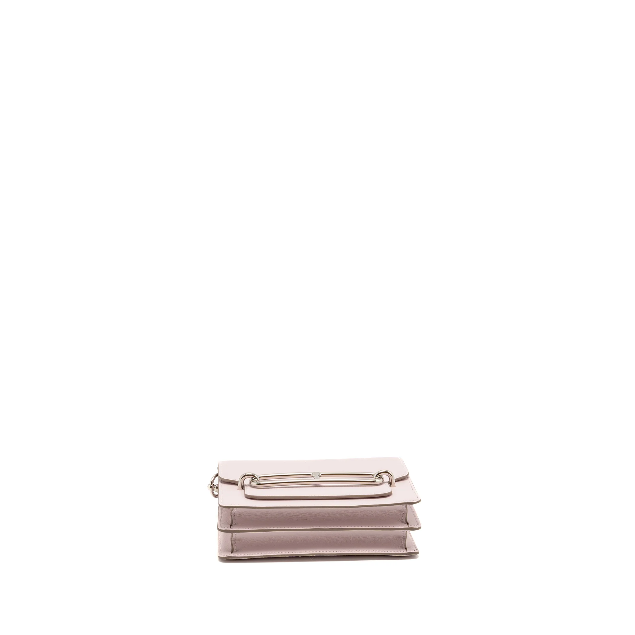 Hermes Mini Roulis Evercolor Mauve Pale SHW Stamp B - Image 5