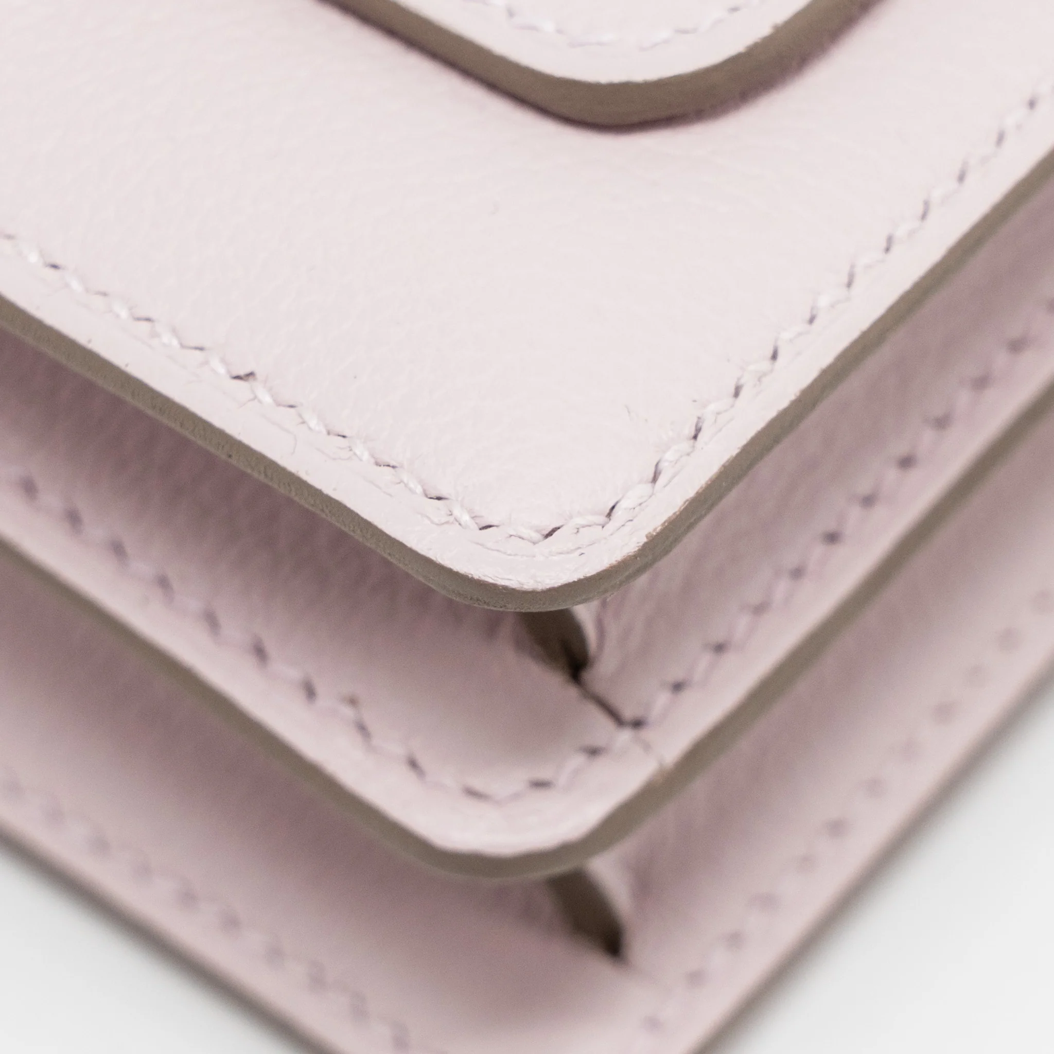 Hermes Mini Roulis Evercolor Mauve Pale SHW Stamp B - Image 9