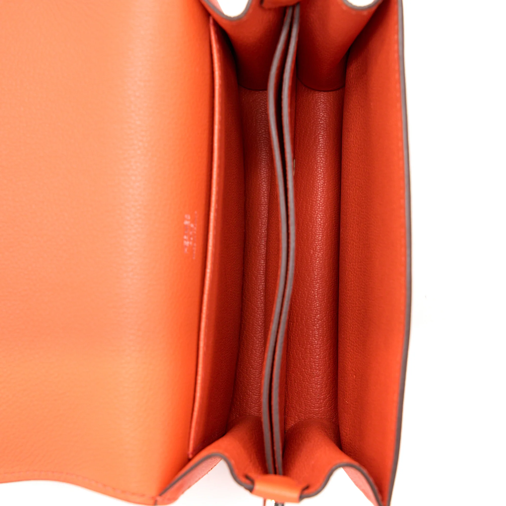 Hermes Mini Roulis Evercolor 9T Capucine SHW Stamp A - Image 6