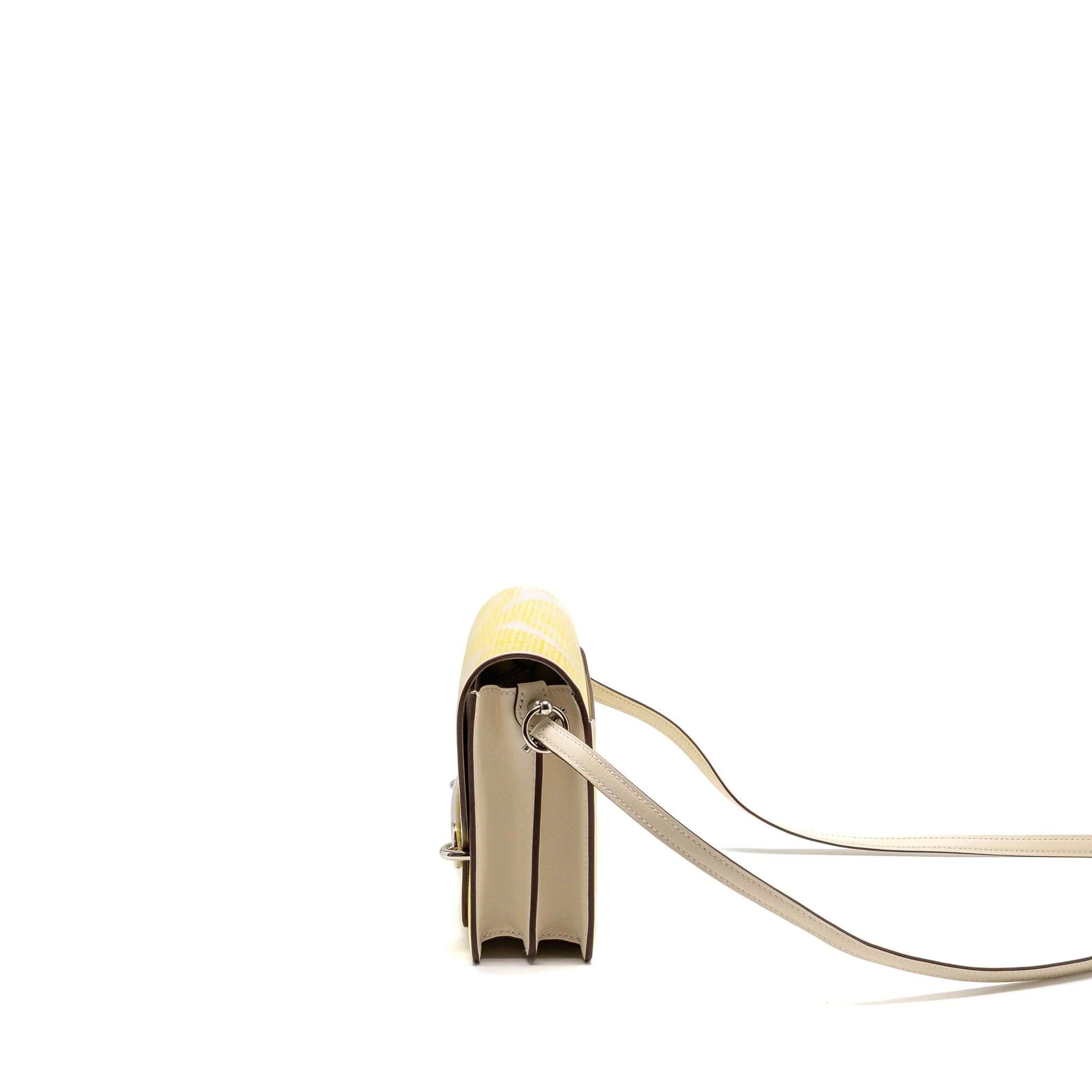 Hermes Mini Roulis Limited Edition Circuit 24 Faubourg Swift Nata/Lime/Jaune Bourgeon/Jaune Poussin SHW STAMP U - Image 4