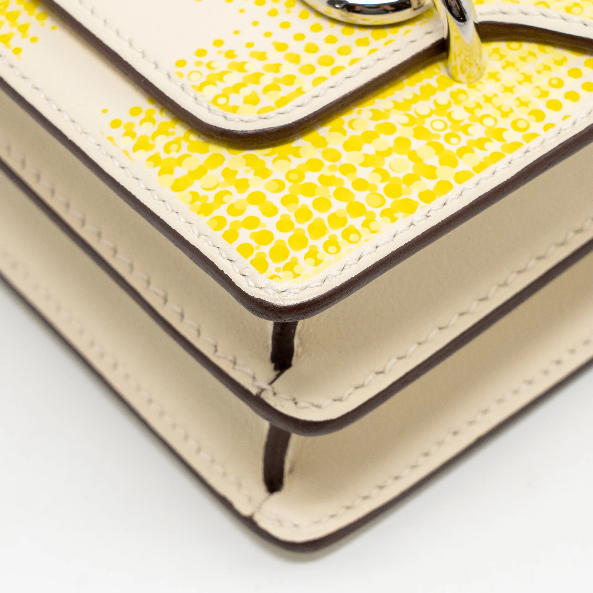 Hermes Mini Roulis Limited Edition Circuit 24 Faubourg Swift Nata/Lime/Jaune Bourgeon/Jaune Poussin SHW STAMP U - Image 9