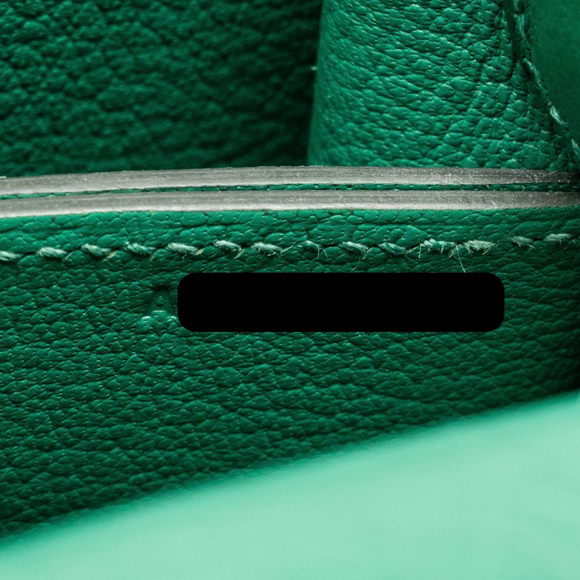 Hermes Mini Roulis Ostrich Vert Vertigo SHW stamp A - Image 18