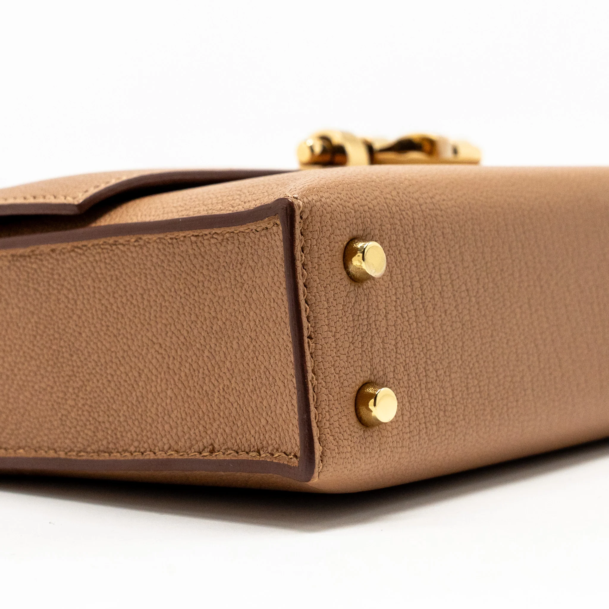 Hermes Mini Verrou Chèvre Mysore 2J Quebracho LGHW Stamp U - Image 6
