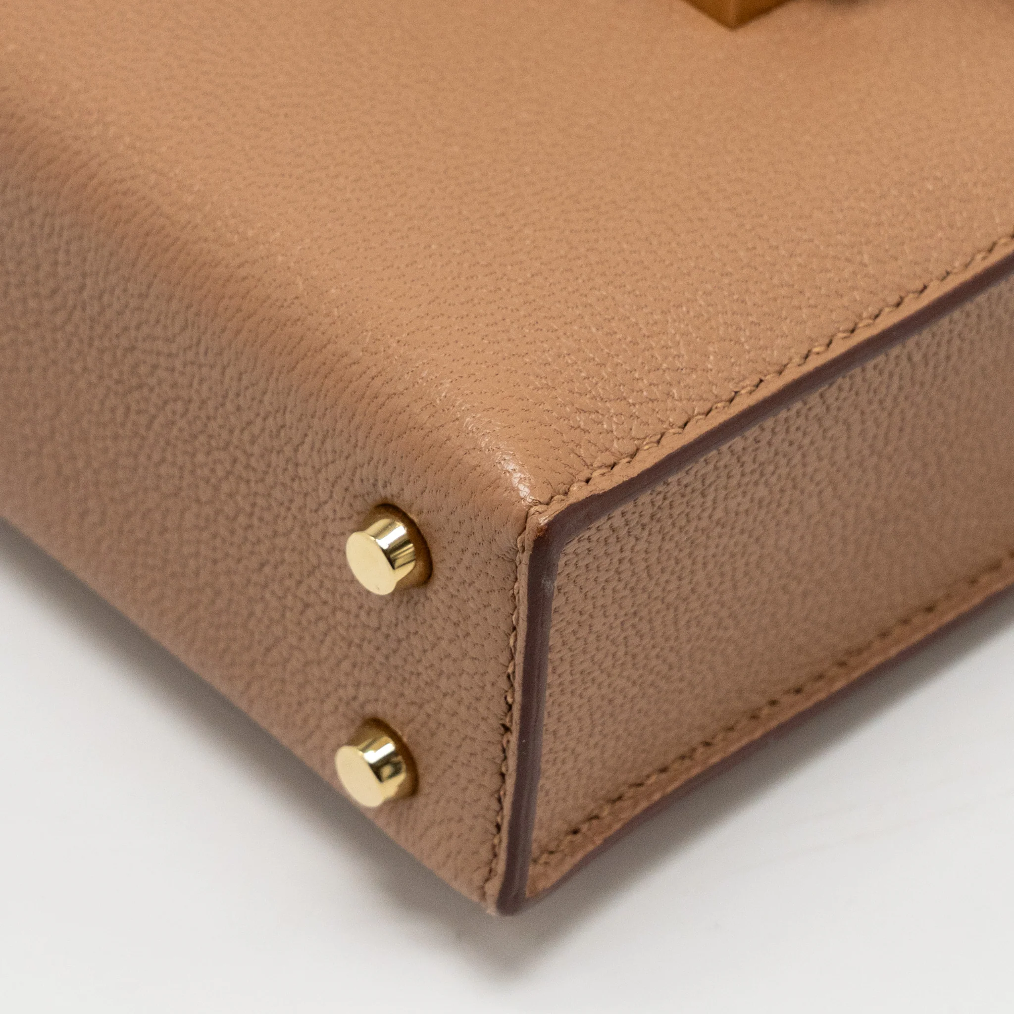 Hermes Mini Verrou Chèvre Mysore 2J Quebracho LGHW Stamp U - Image 9