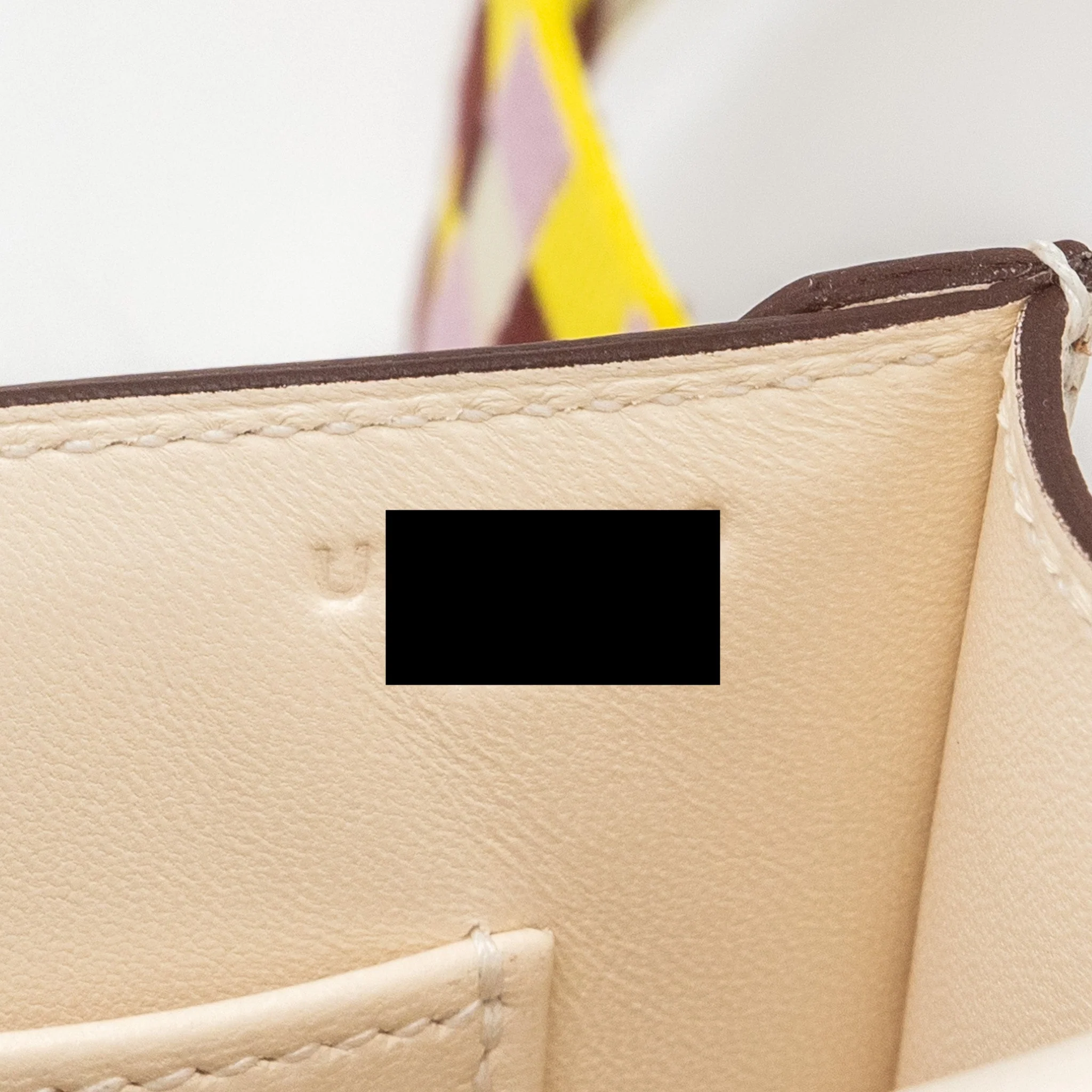 Hermes Mini Verrou chevre mysore nata / multicolor strap SHW stamp U - Image 15
