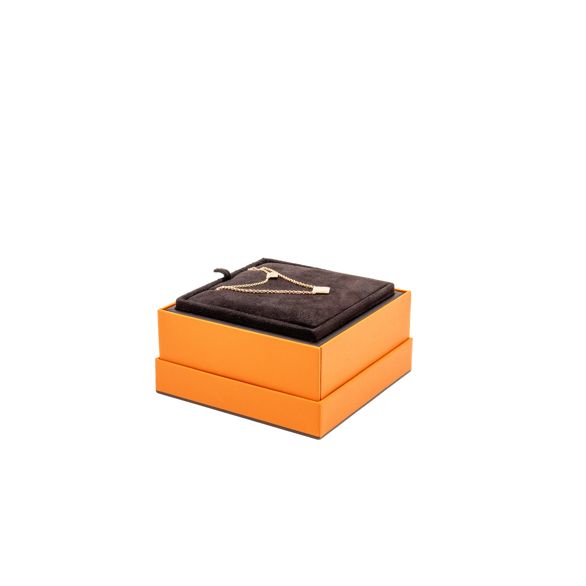 Hermes Size 42 Clou d’H Pendant Rose Gold, Diamonds - Image 2