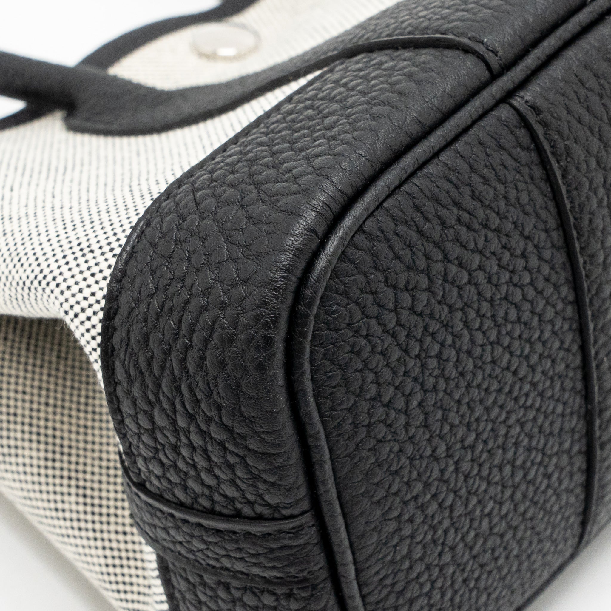 Hermes neo garden party 23 canvas/negonda ecru/black SHW stamp G - Image 11