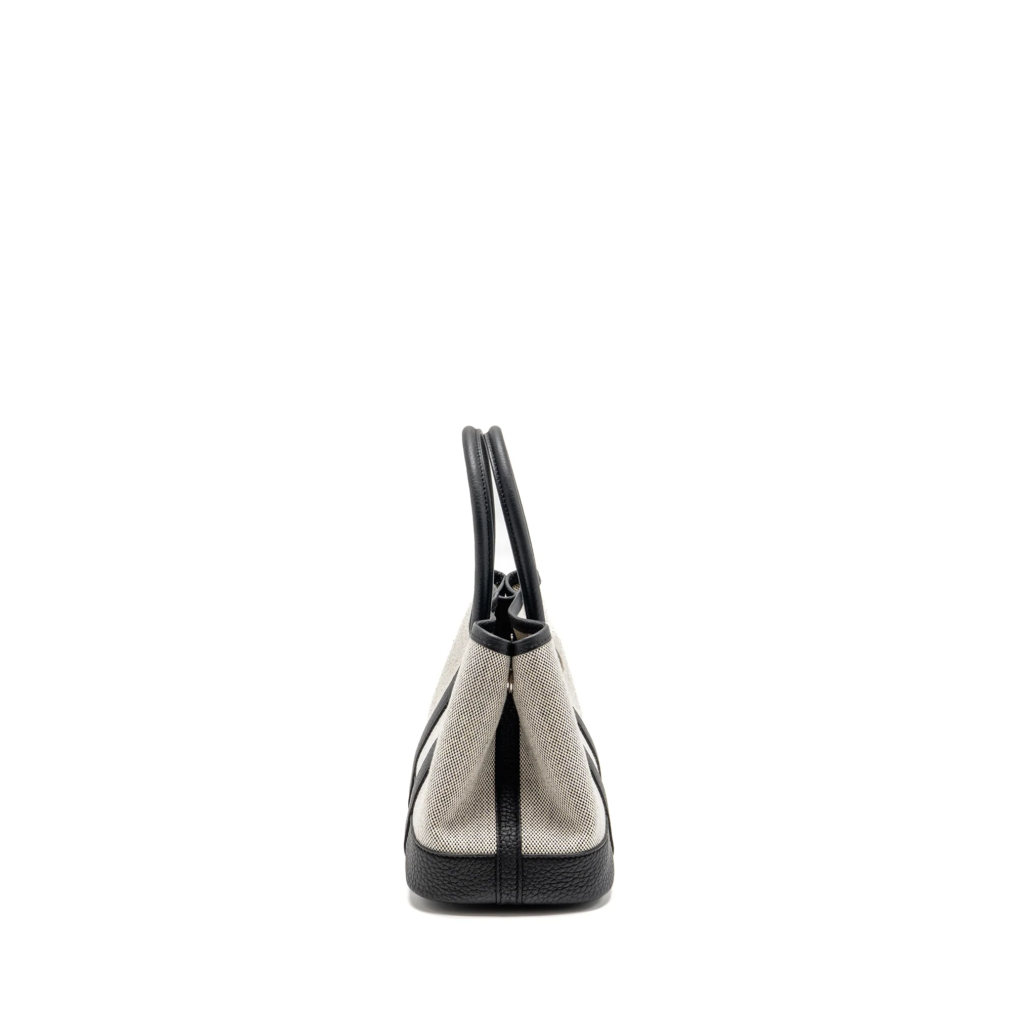 Hermes Neo Garden Party 23 Negonda / Canvas Ecru / Black SHW Stamp K - Image 3
