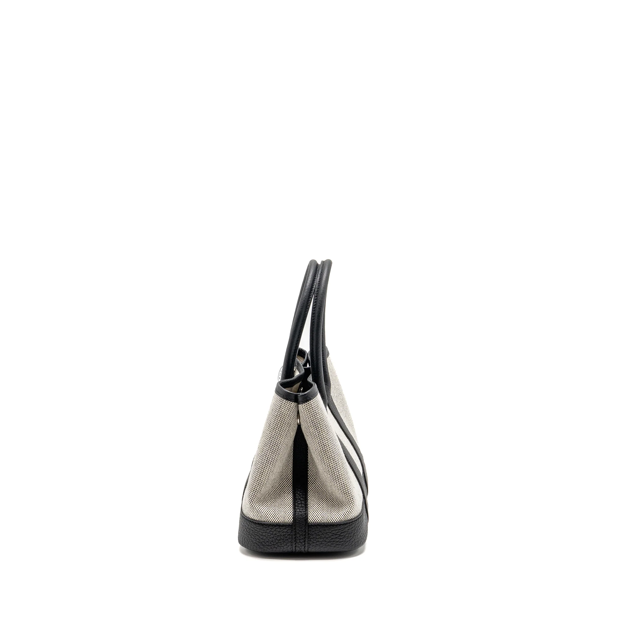 Hermes Neo Garden Party 23 Negonda / Canvas Ecru / Black SHW Stamp K - Image 4