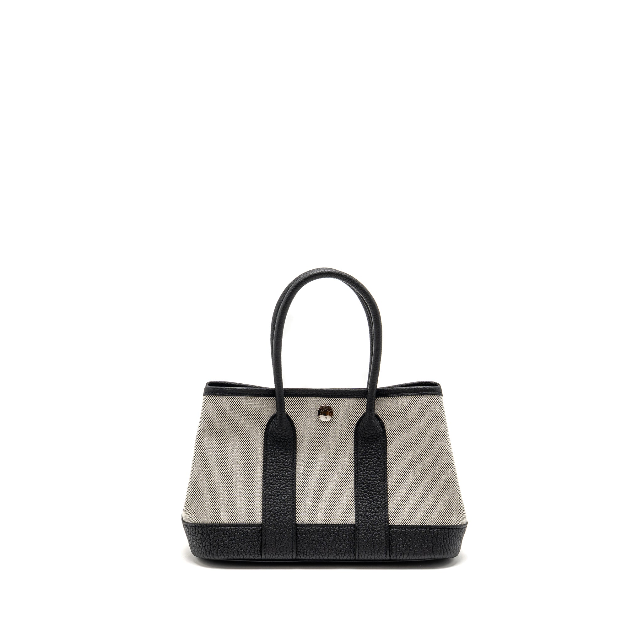 Hermes neo garden party 23 negonda/canvas ecru/black SHW stamp K - Image 2