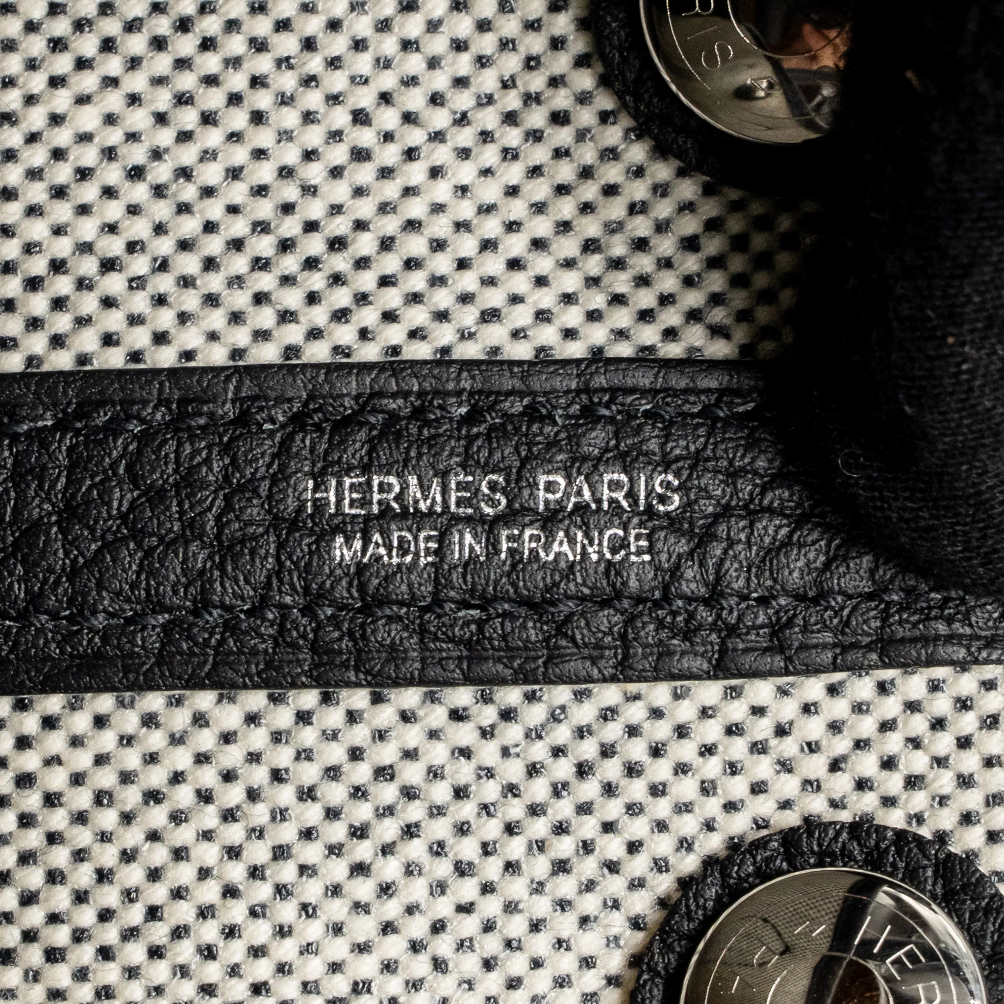 Hermes Neo Garden Party 23 NEGONDA/CANVAS ECRU/NOIR SHW Stamp K - Image 15