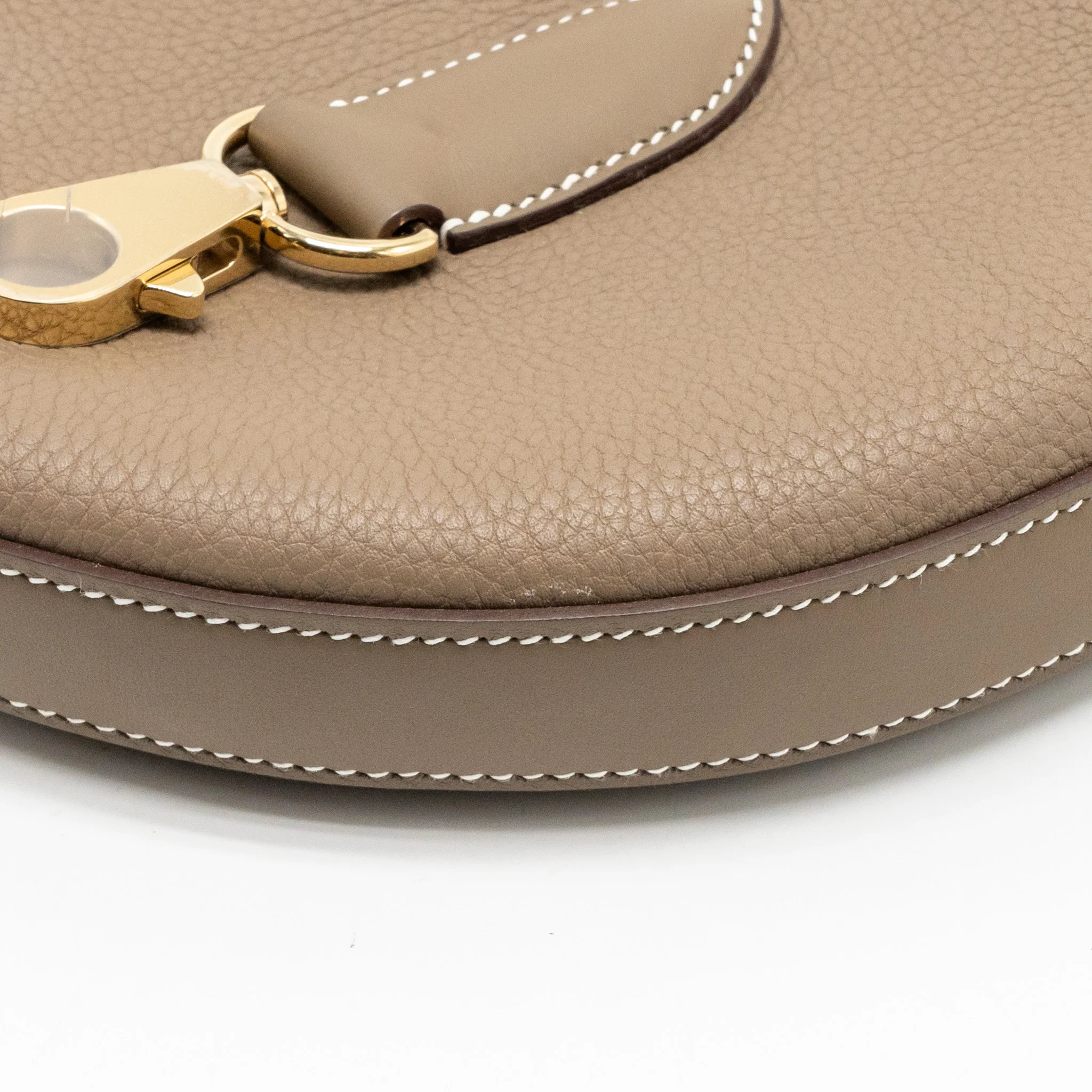 Hermes P’tit Arcon Bag Togo/Swift Etoupe LGHW Stamp W - Image 10
