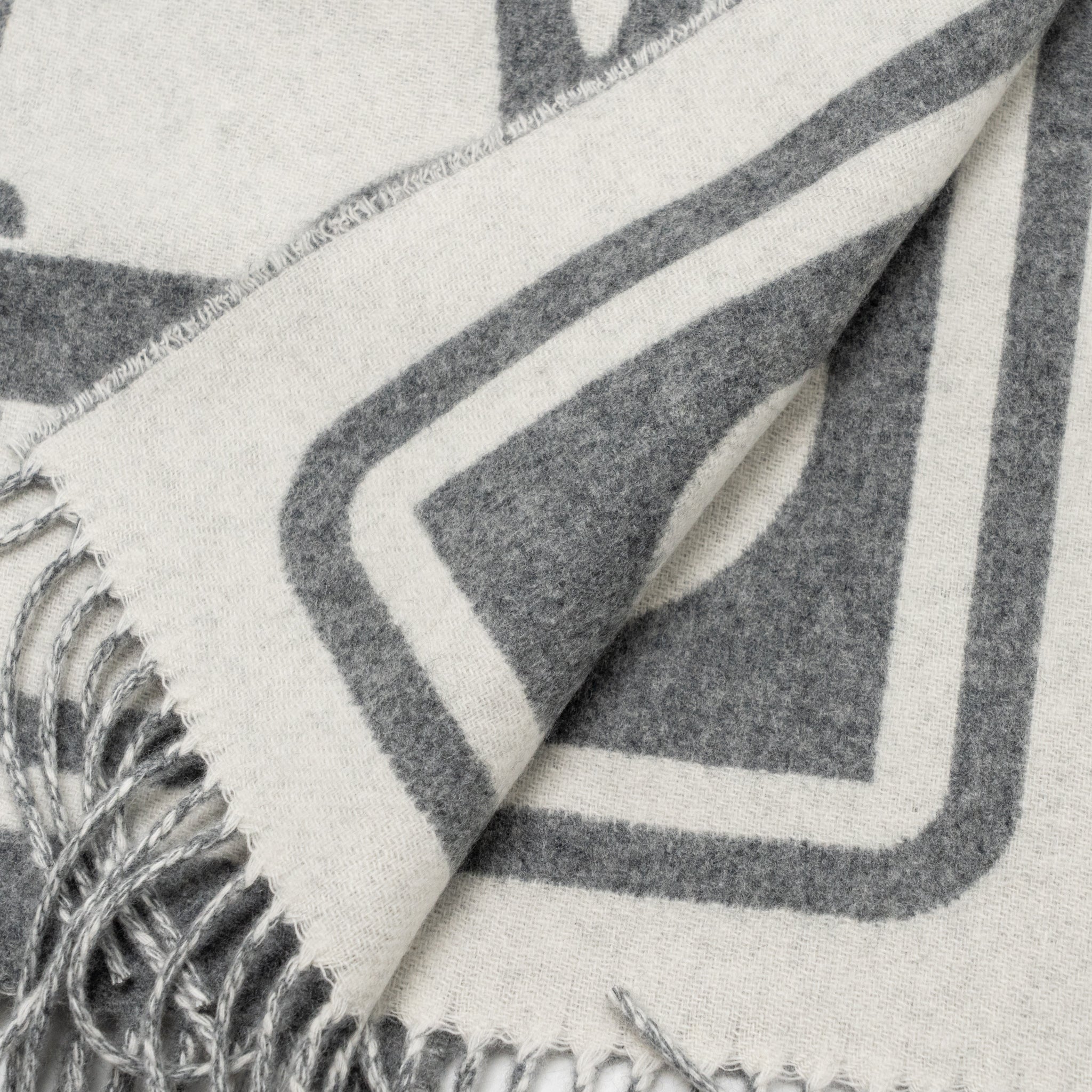 Hermes petite Casaque coaching scarf ivorie / gris flanelle - Image 4