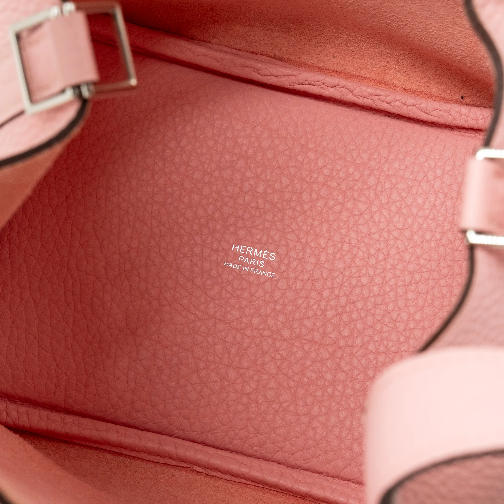 Hermes picotin 18 lock bag clemence 3Q rose sakura SHW stamp Z - Image 14