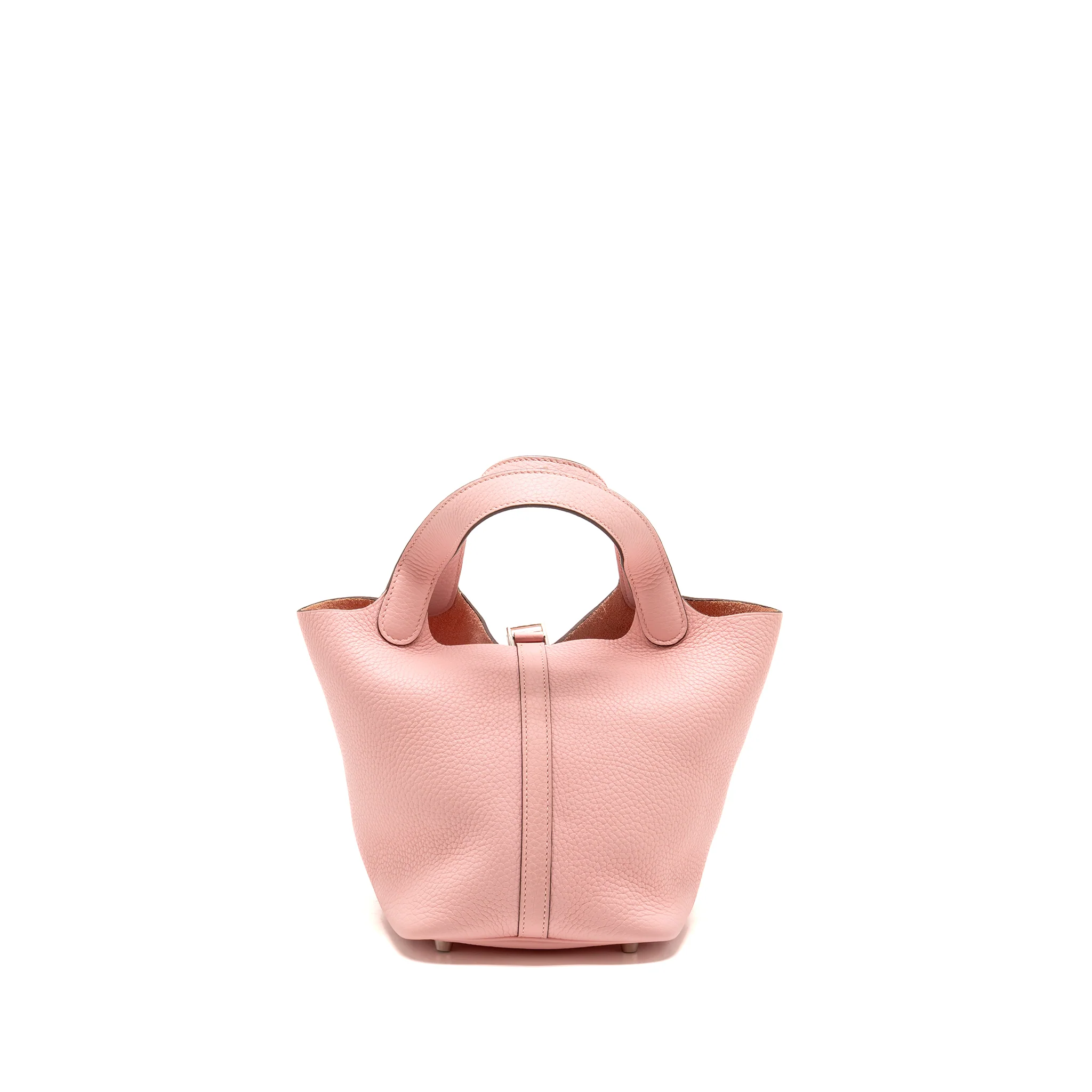 Hermes picotin 18 lock bag clemence 3Q rose sakura SHW stamp Z - Image 2