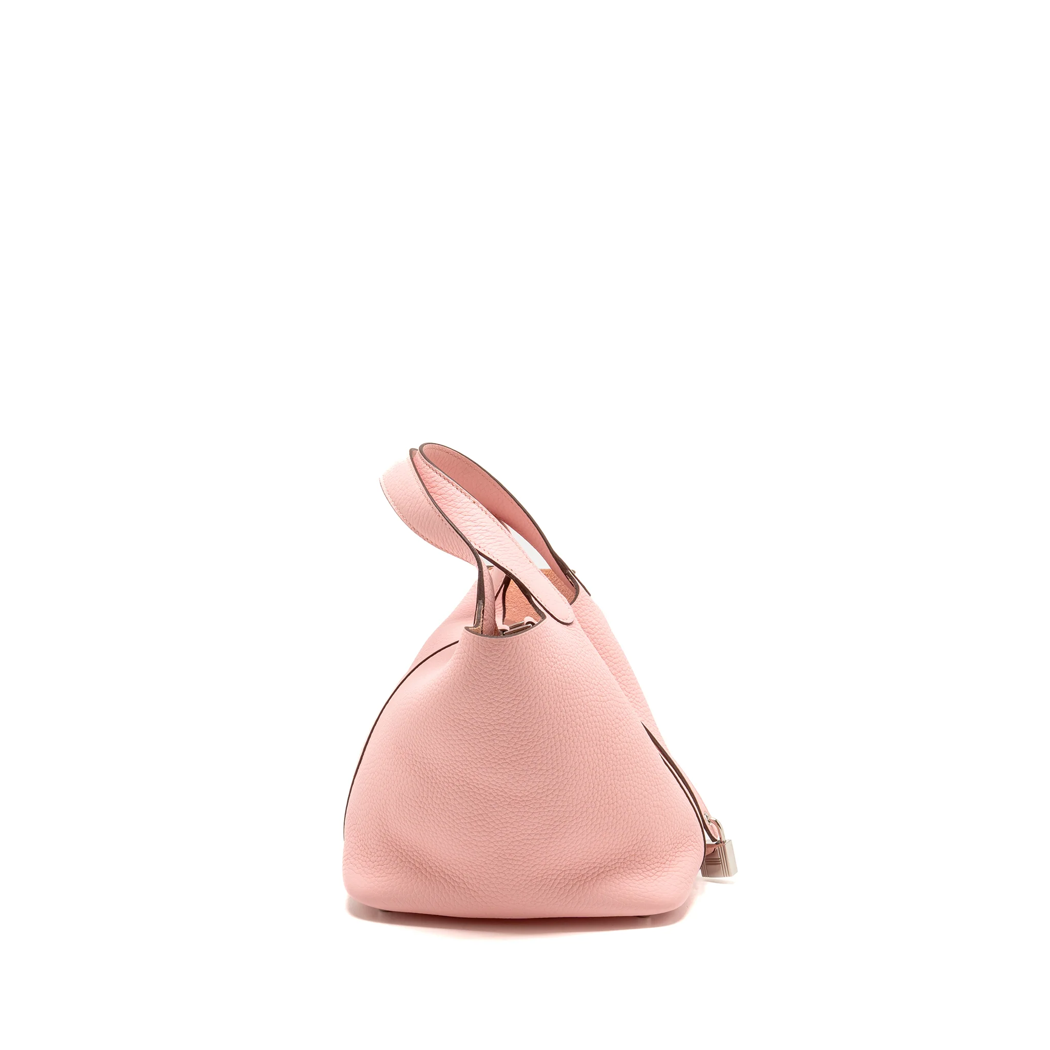 Hermes picotin 18 lock bag clemence 3Q rose sakura SHW stamp Z - Image 3