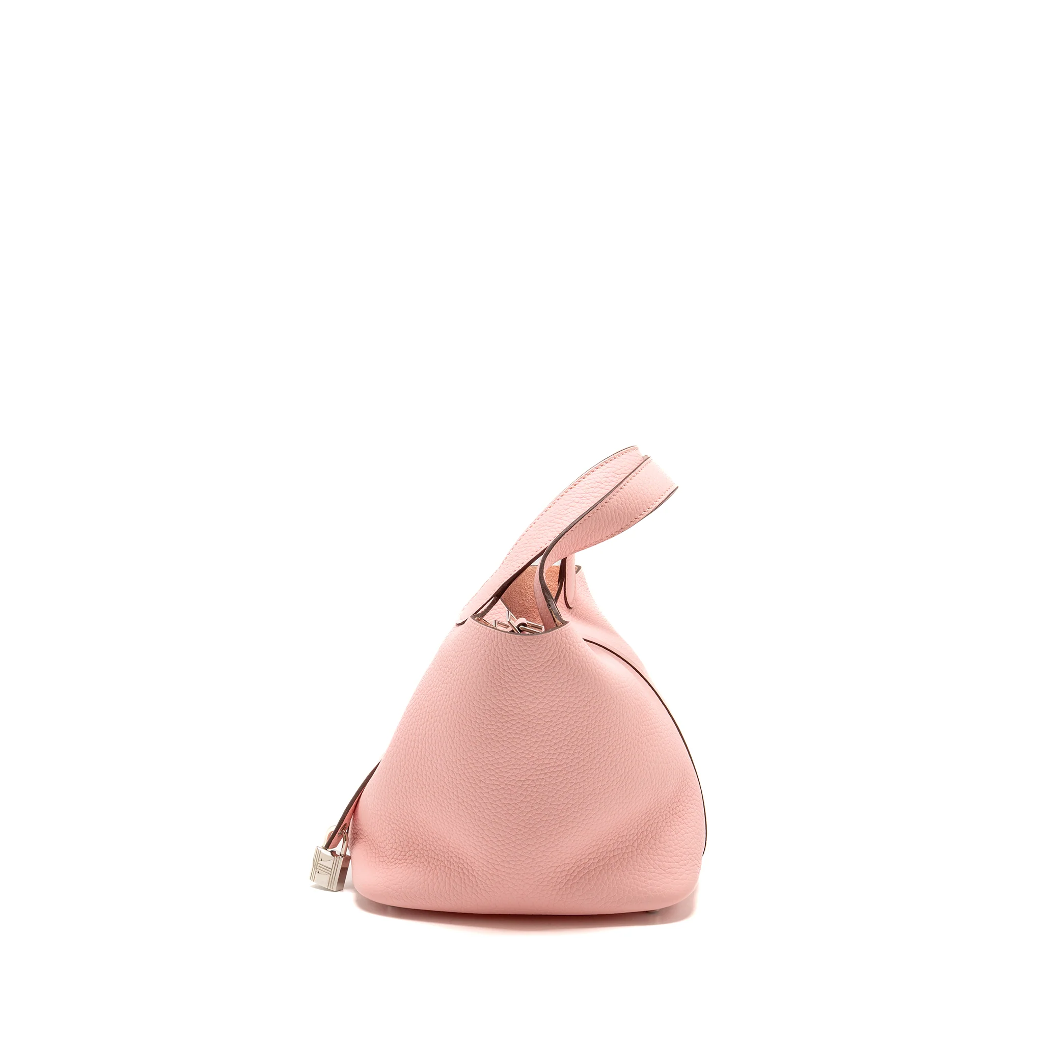 Hermes picotin 18 lock bag clemence 3Q rose sakura SHW stamp Z - Image 4