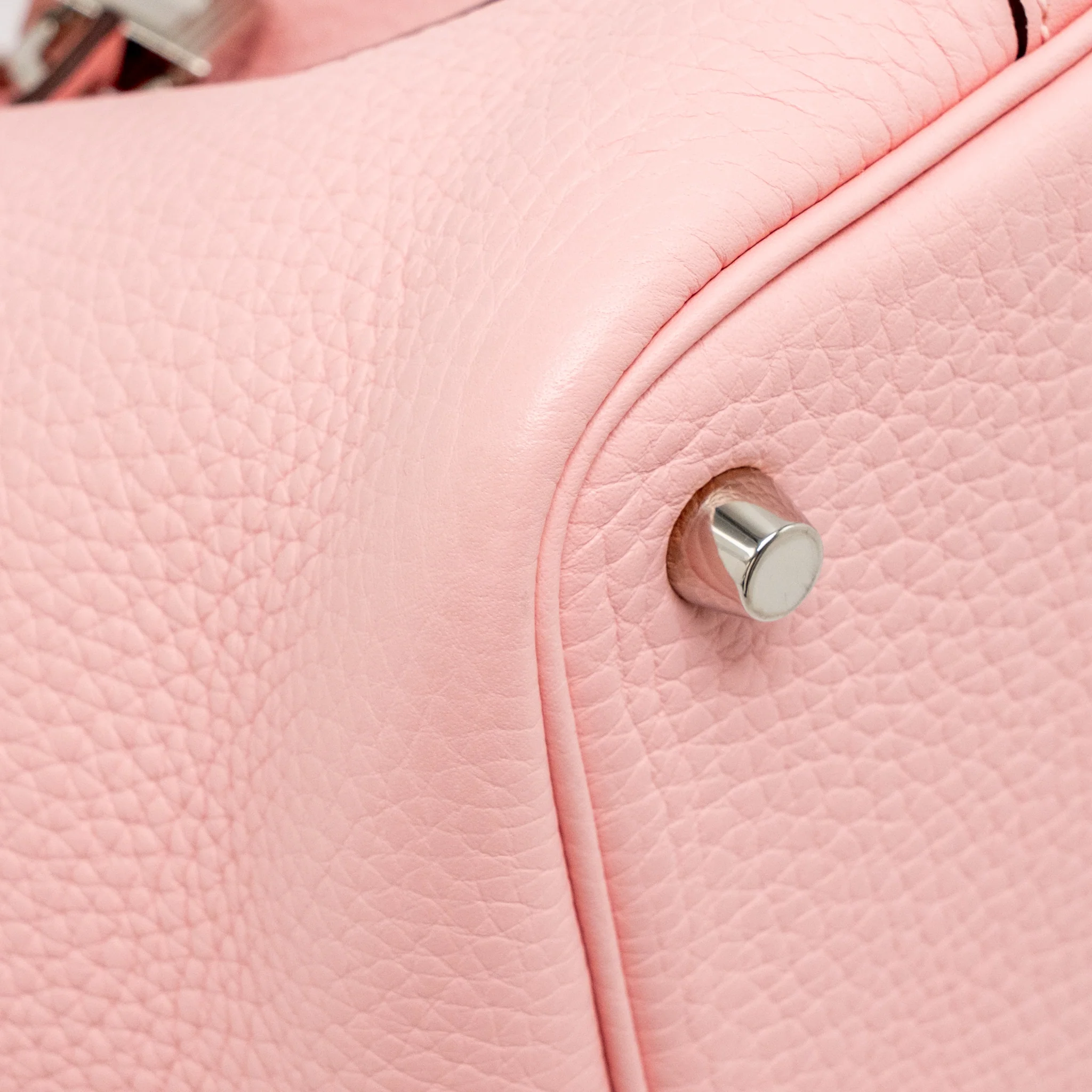 Hermes picotin 18 lock bag clemence 3Q rose sakura SHW stamp Z - Image 9