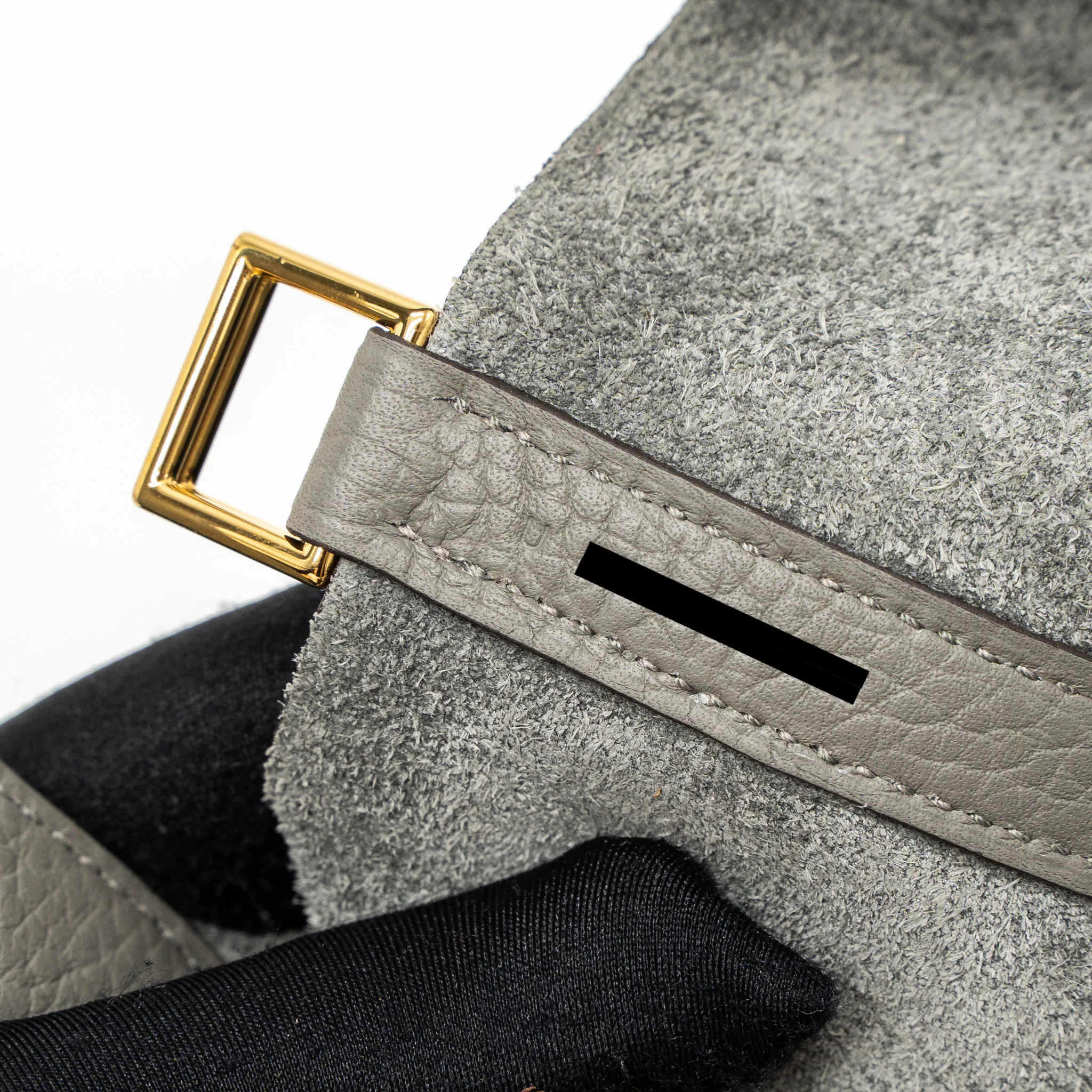 Hermes Picotin 18 Lock Bag Clemence 0L Gris Meyer GHW Stamp U - Image 11