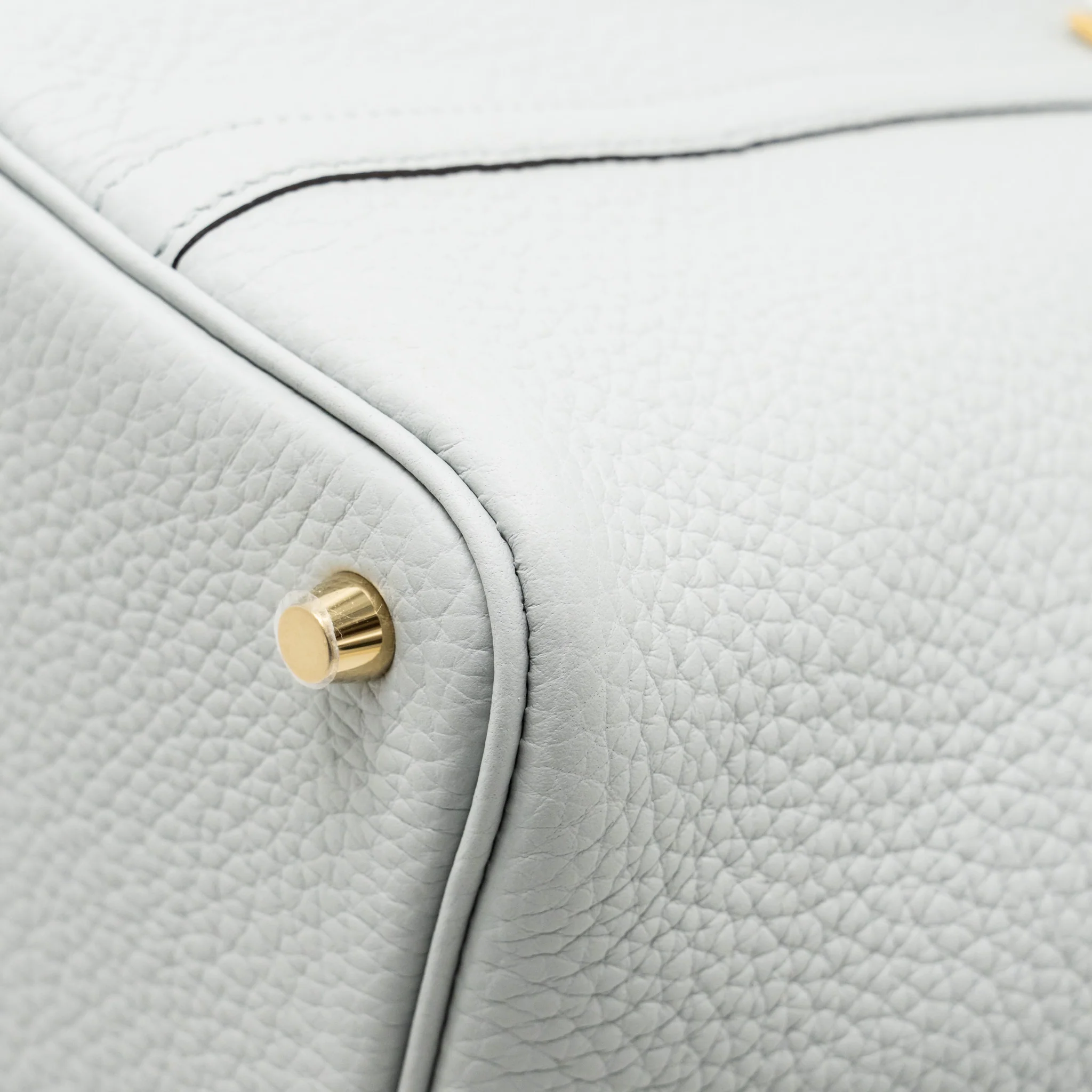 HERMES PICOTIN 18 LOCK BAG CLEMENCE Blue Pale GHW STAMP B - Image 8