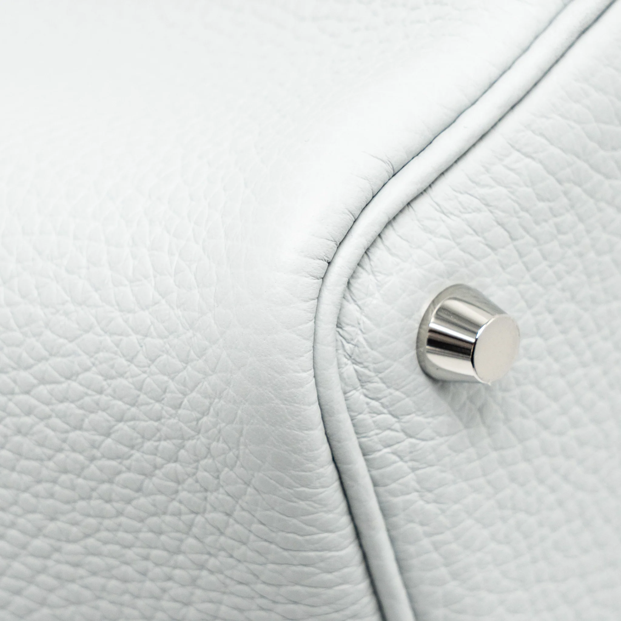 Hermes Picotin 18 Lock Bag Clemence Blue Pale SHW Stamp K - Image 10