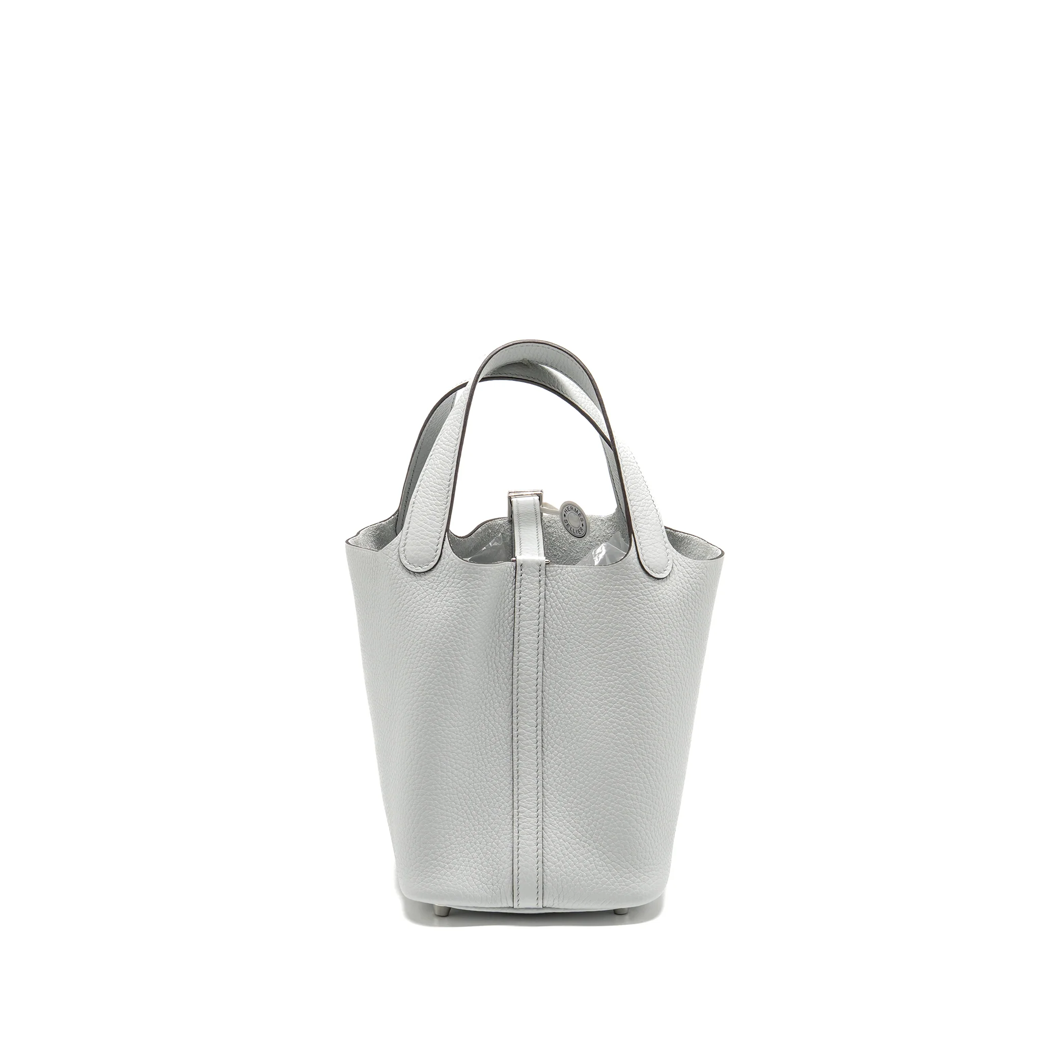 Hermes Picotin 18 Lock Bag Clemence Blue Pale SHW Stamp K - Image 2