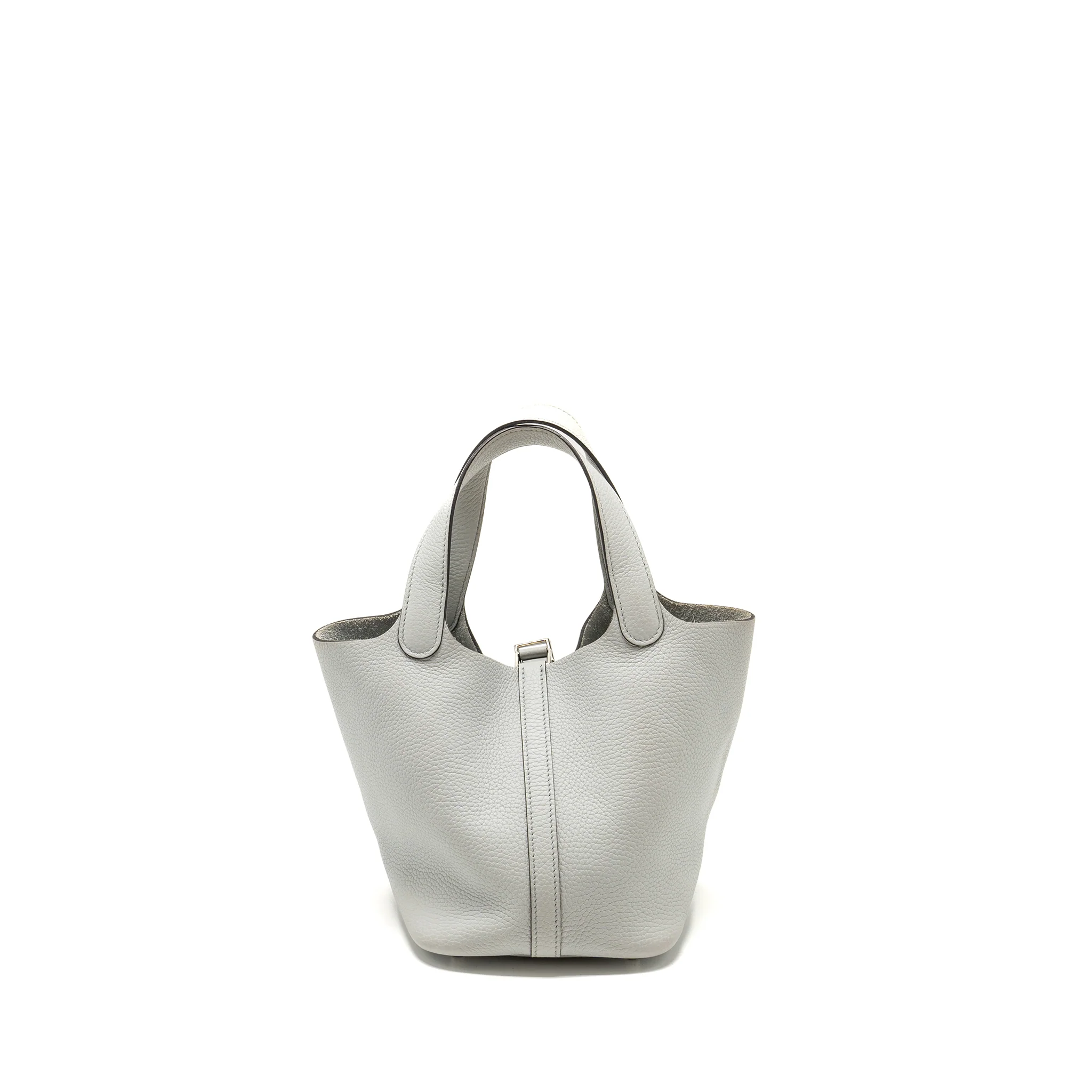 Hermes Picotin 18 Lock Bag Clemence Blue Pale SHW Stamp U - Image 2