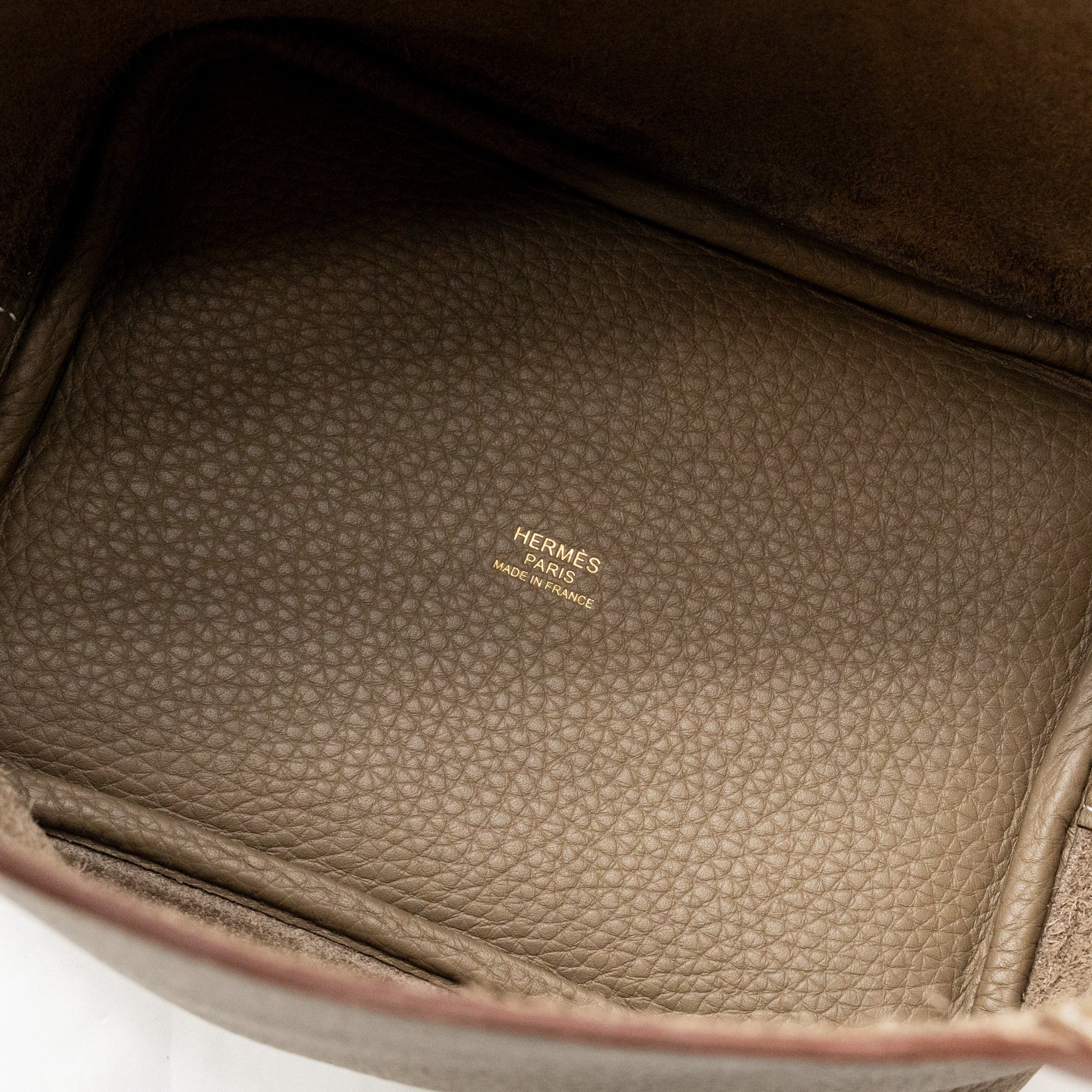 Hermes picotin 18 lock bag clemence etoupe GHW stamp K - Image 14