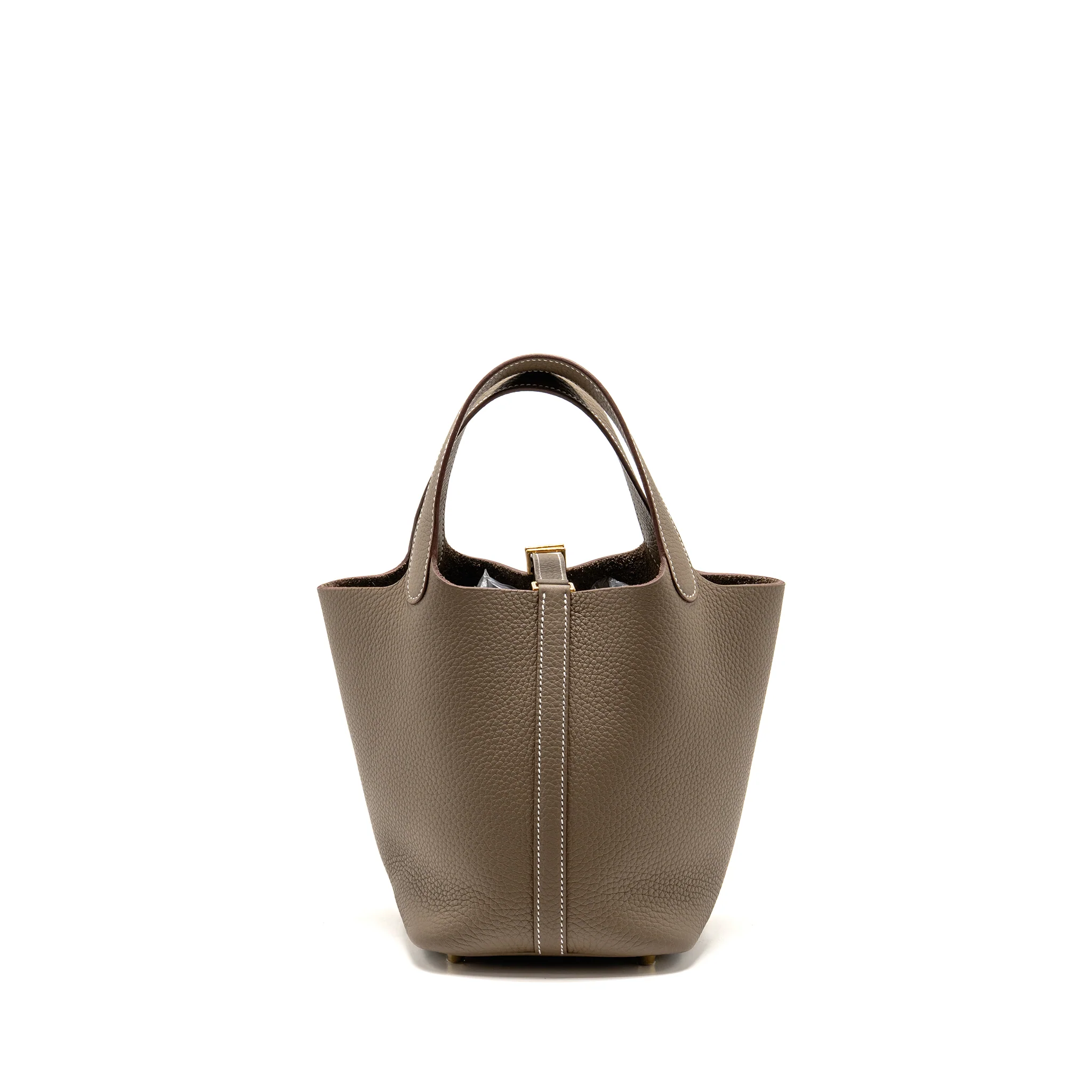Hermes picotin 18 lock bag clemence etoupe GHW stamp K - Image 2