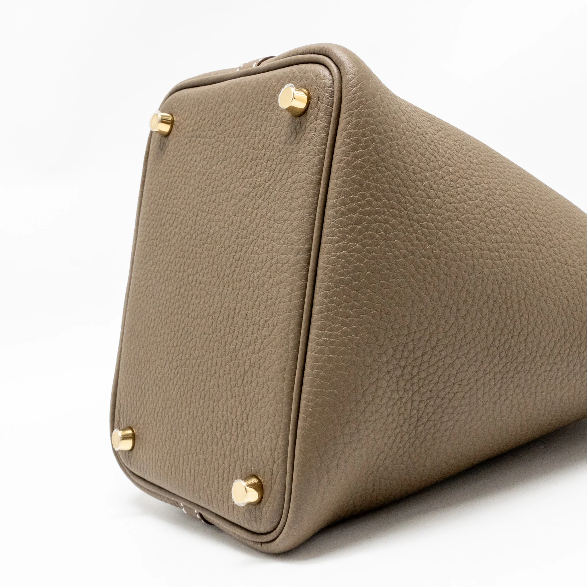 Hermes picotin 18 lock bag clemence etoupe GHW stamp K - Image 8