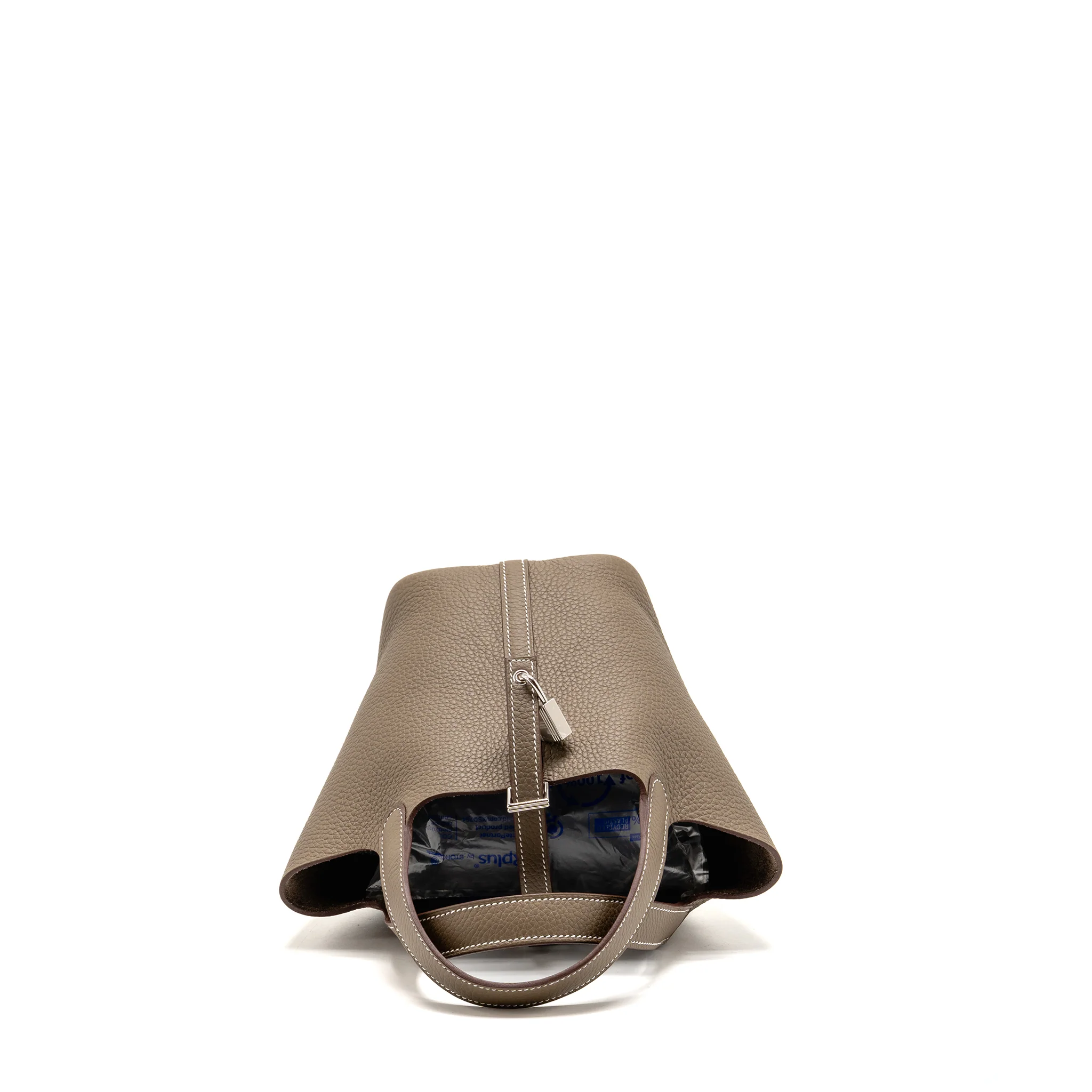 Hermes Picotin 18 Lock Bag Clemence etoupe SHW Stamp K - Image 5