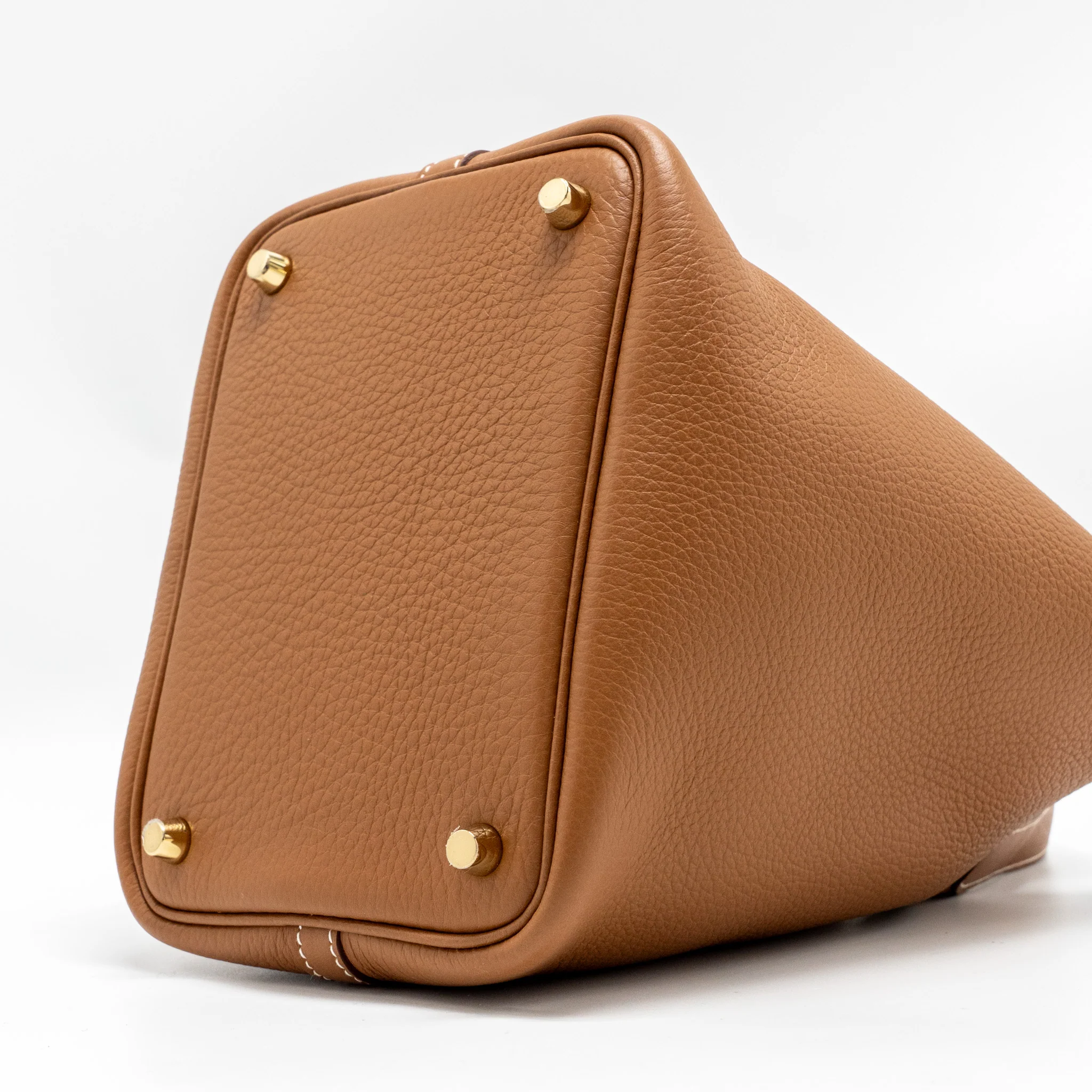 Hermes Picotin18 Lock Bag Clemence Gold GHW Stamp W - Image 7