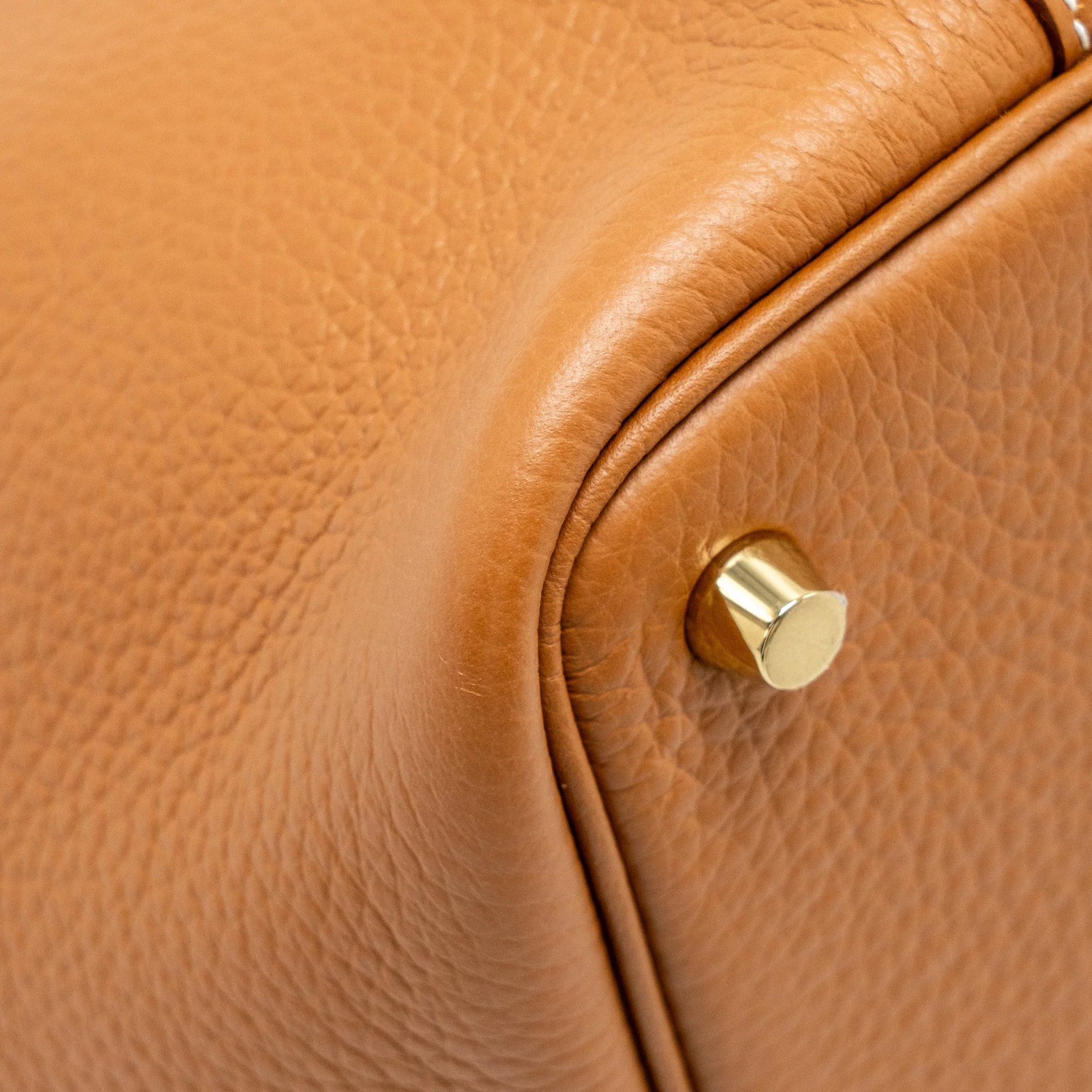 Hermes Picotin18 Lock Bag Clemence Gold GHW Stamp W - Image 8