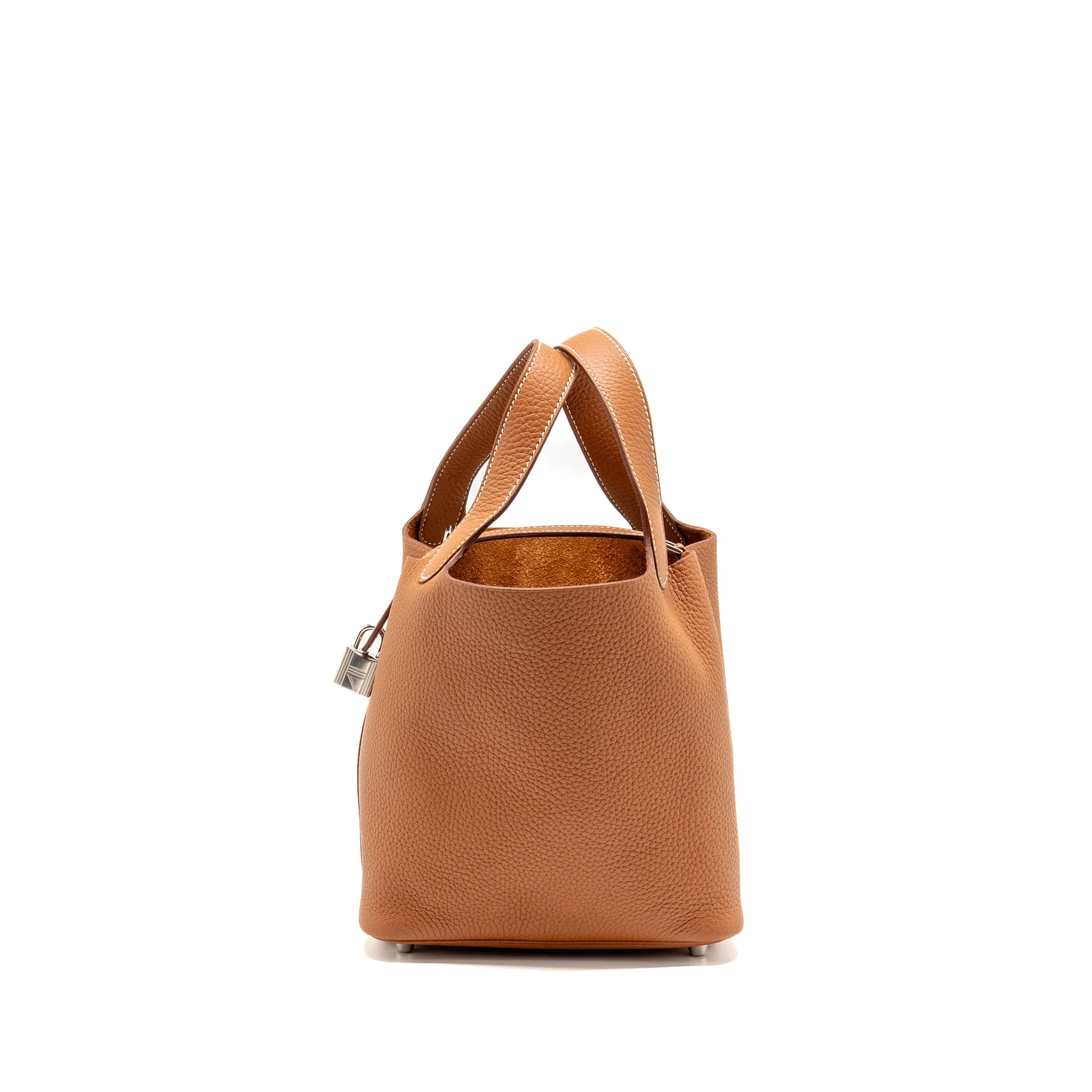 Hermes Picotin 18 Lock Bag Clemence Gold SHW Stamp Z - Image 4