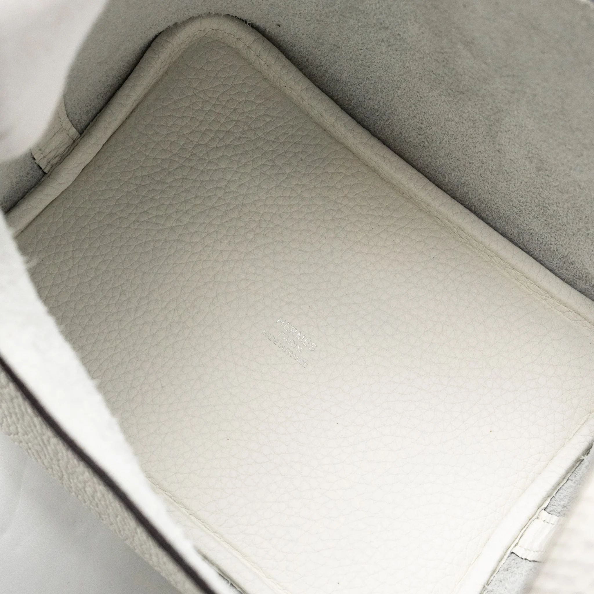 Hermes Picotin 18 Lock Bag Clemence new white SHW Stamp B - Image 10