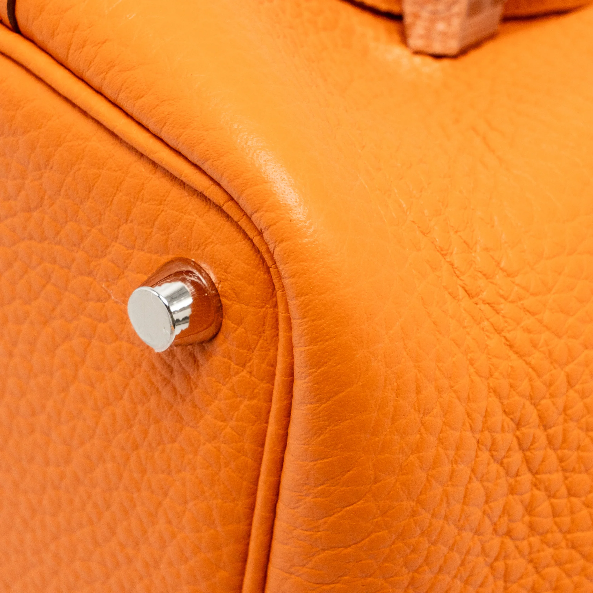 Hermes Picotin 18 Lock Bag Clemence Orange SHW Stamp B - Image 10