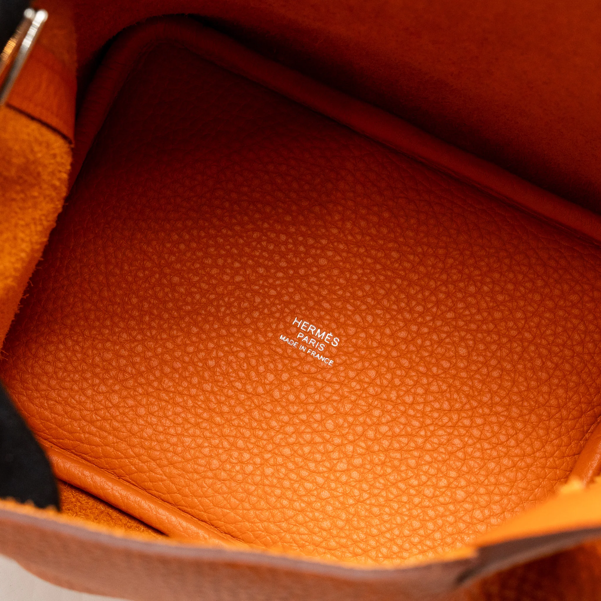 Hermes Picotin 18 Lock Bag Clemence Orange SHW Stamp B - Image 14