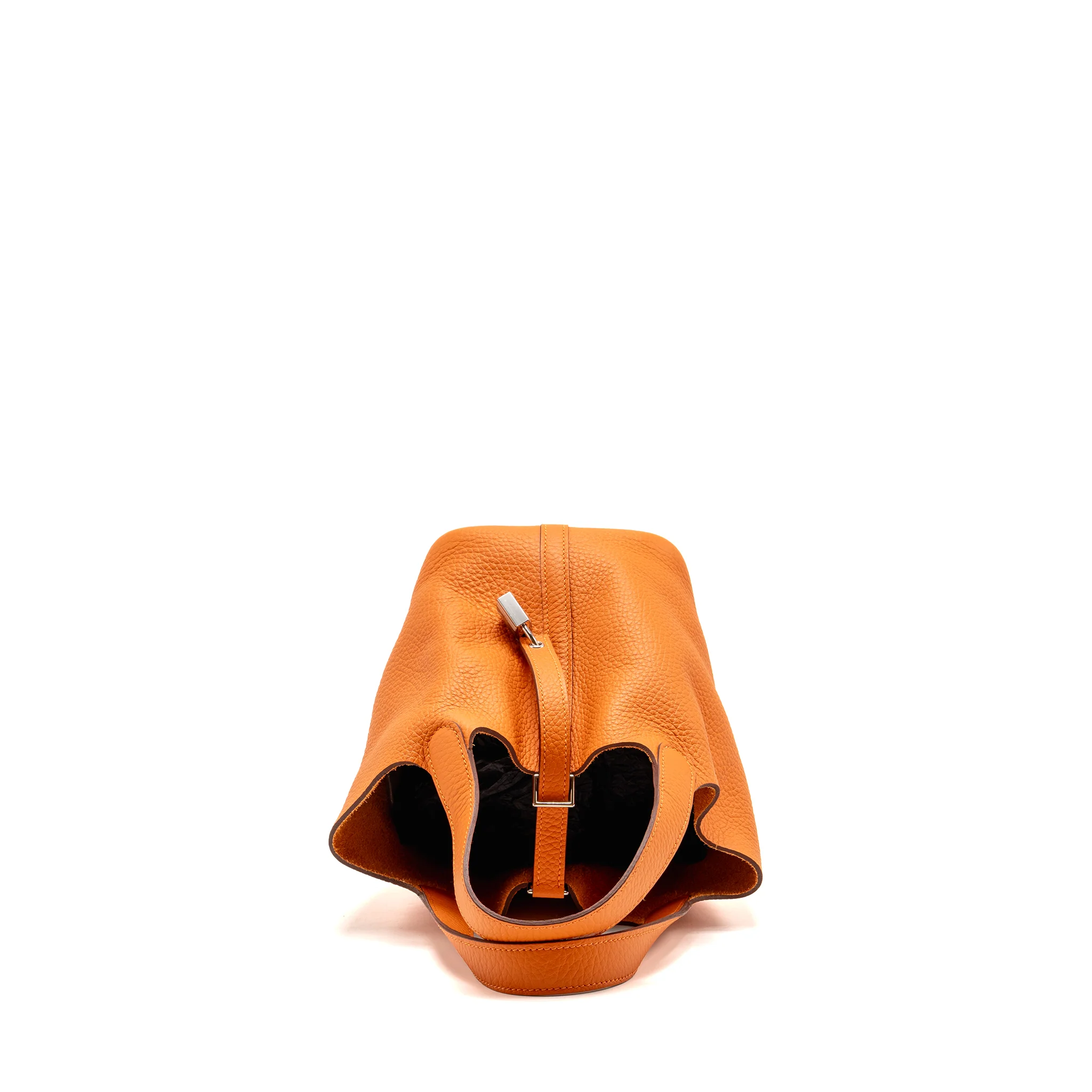 Hermes Picotin 18 Lock Bag Clemence Orange SHW Stamp B - Image 5