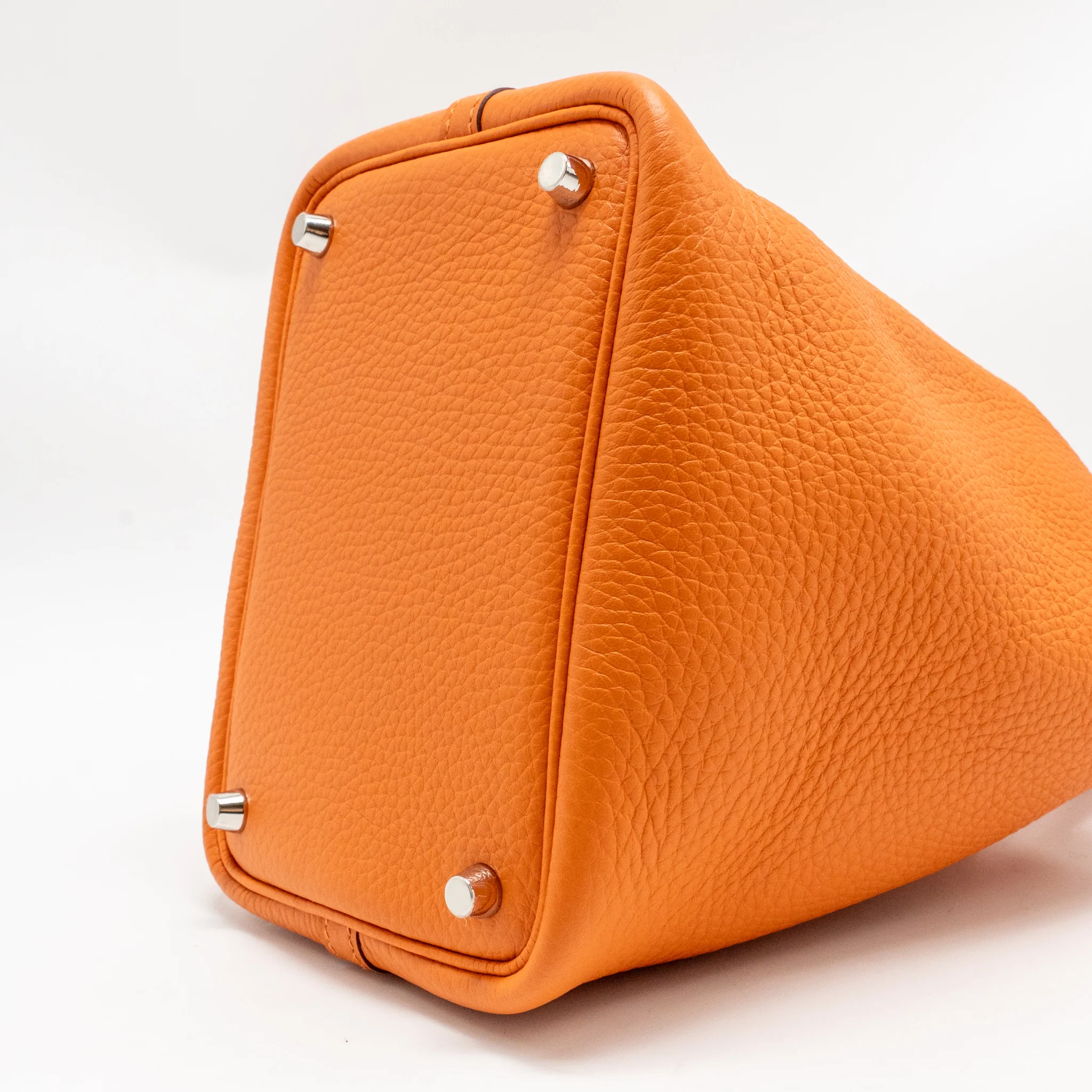 Hermes Picotin 18 Lock Bag Clemence Orange SHW Stamp B - Image 8