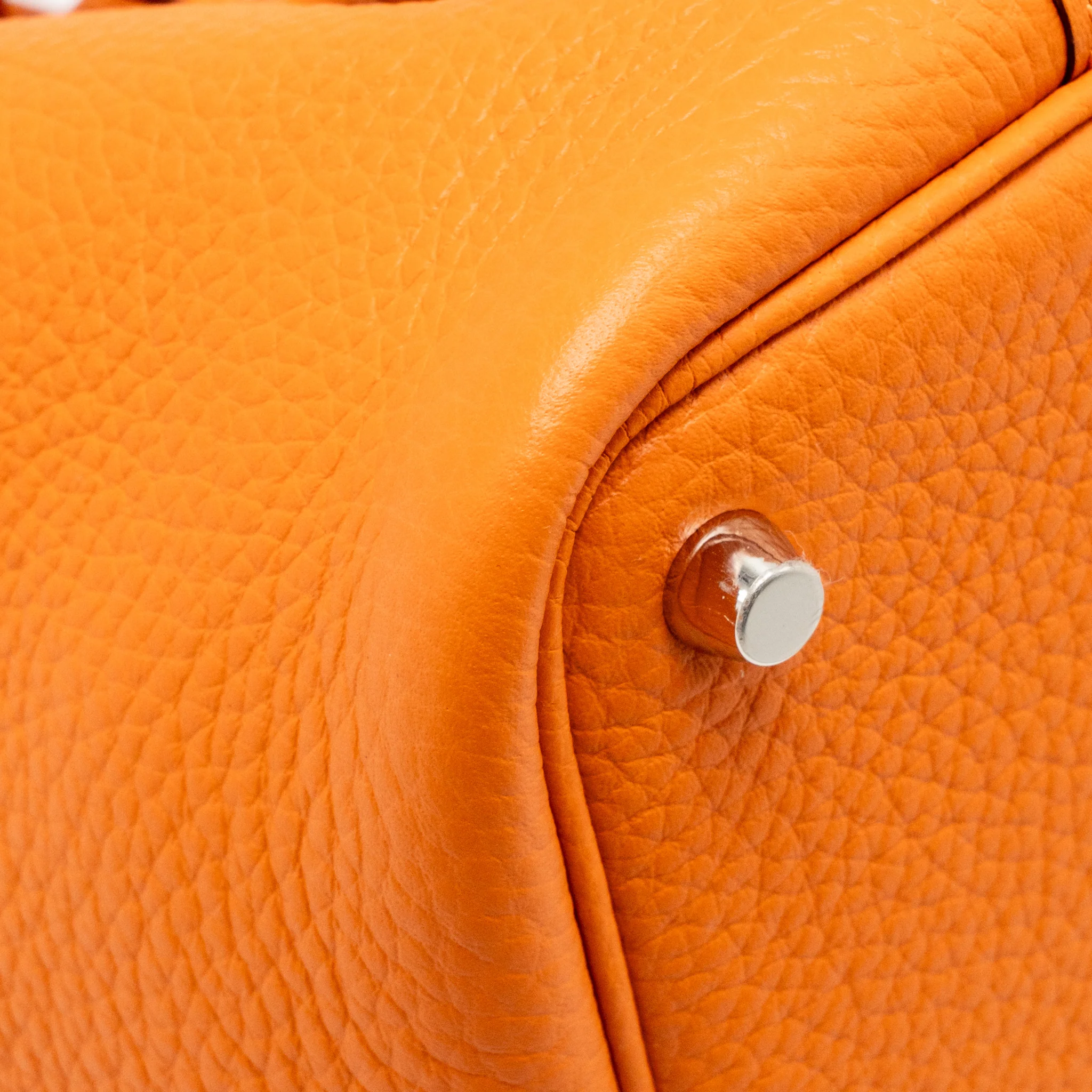 Hermes Picotin 18 Lock Bag Clemence Orange SHW Stamp B - Image 9
