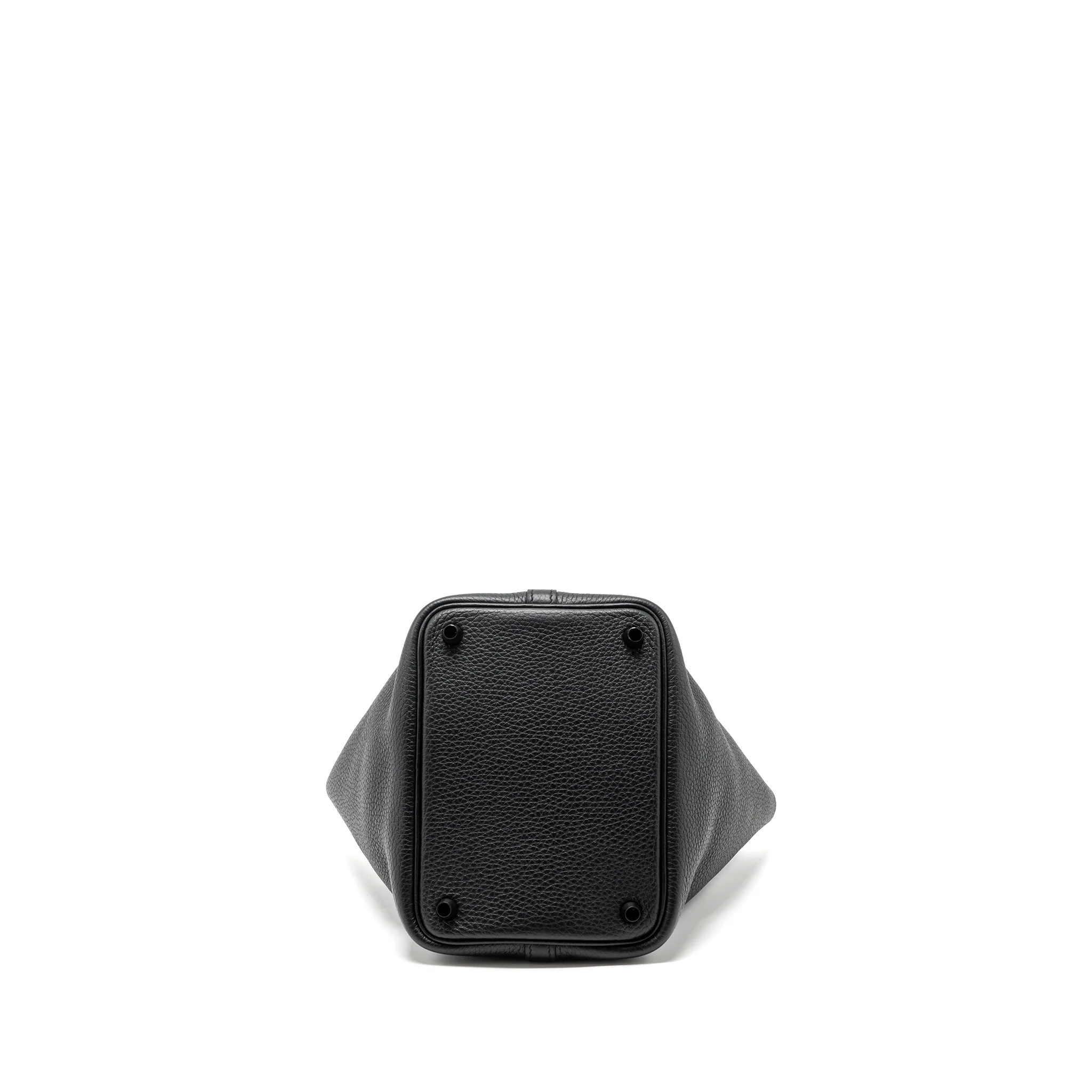 Hermes picotin 18 lock bag clemence so black with black hardware Stamp Z - Image 5