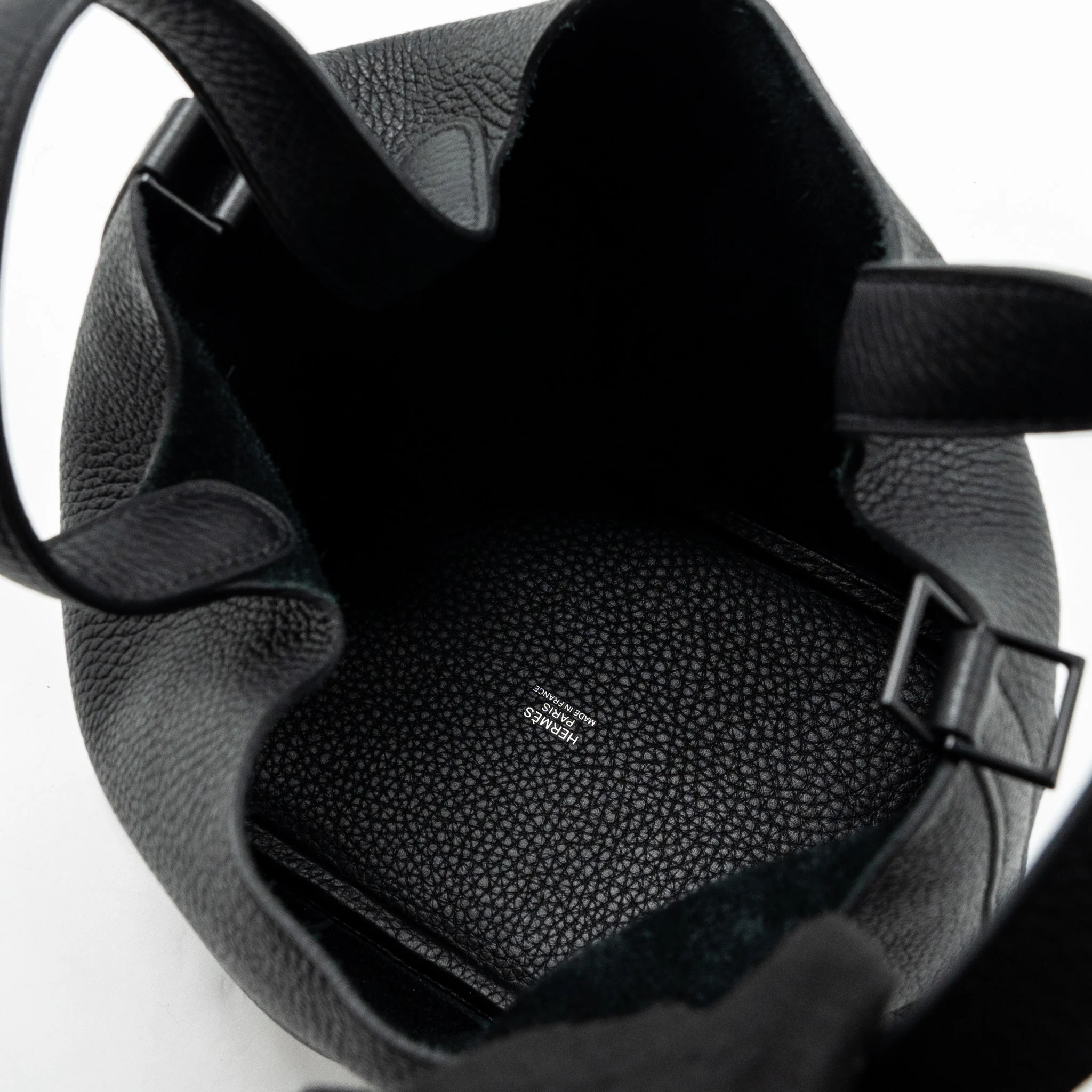 Hermes picotin 18 lock bag clemence so black with black hardware Stamp Z - Image 9
