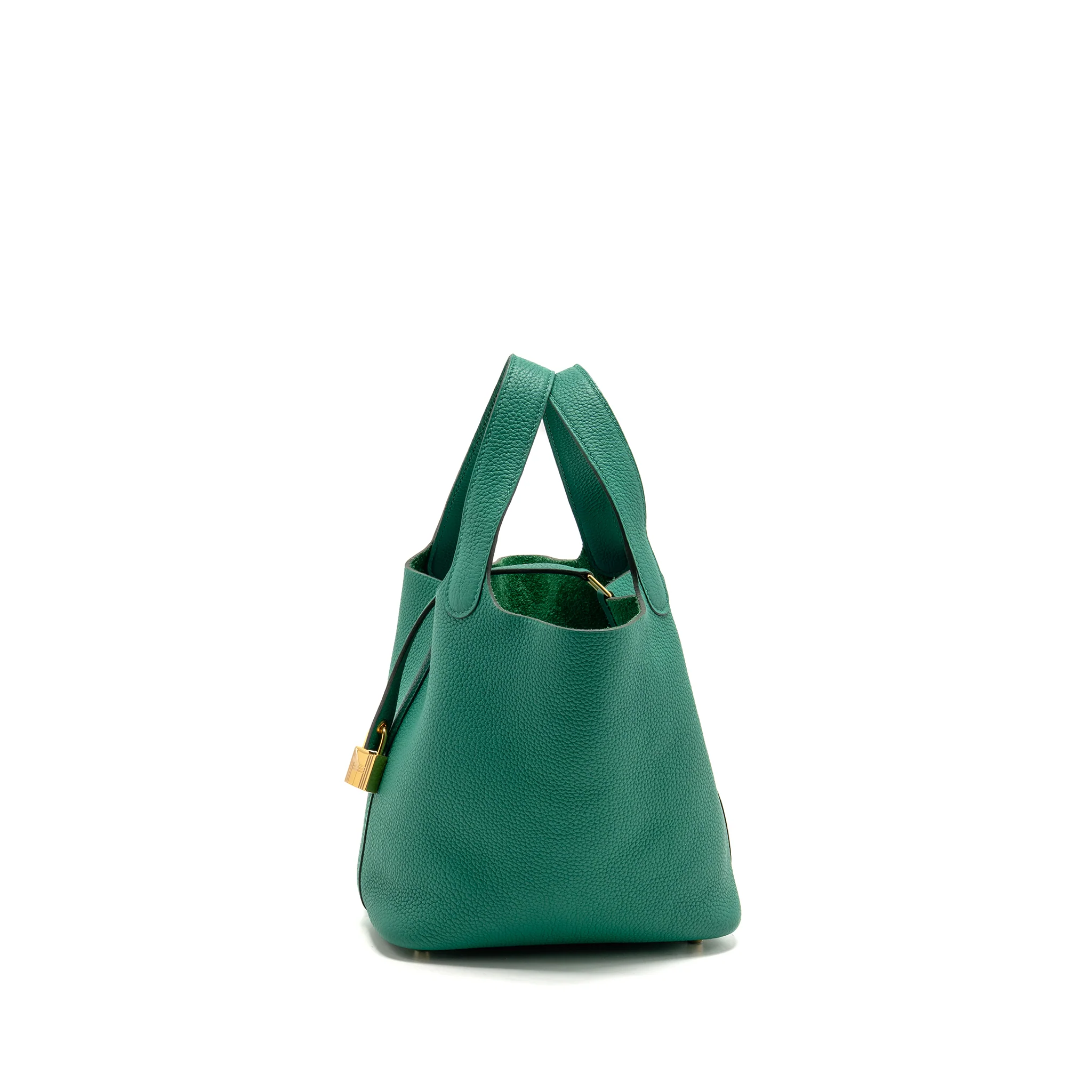 Hermes Picotin 18 Lock Bag TAURILLON MAURICE Vert Jade GHW Stamp Y - Image 4