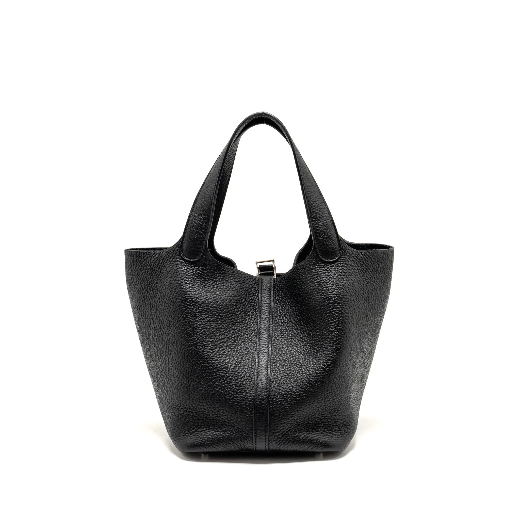 HERMES Picotin22 Lock Bag Clemence Black SHW Stamp B - Image 2