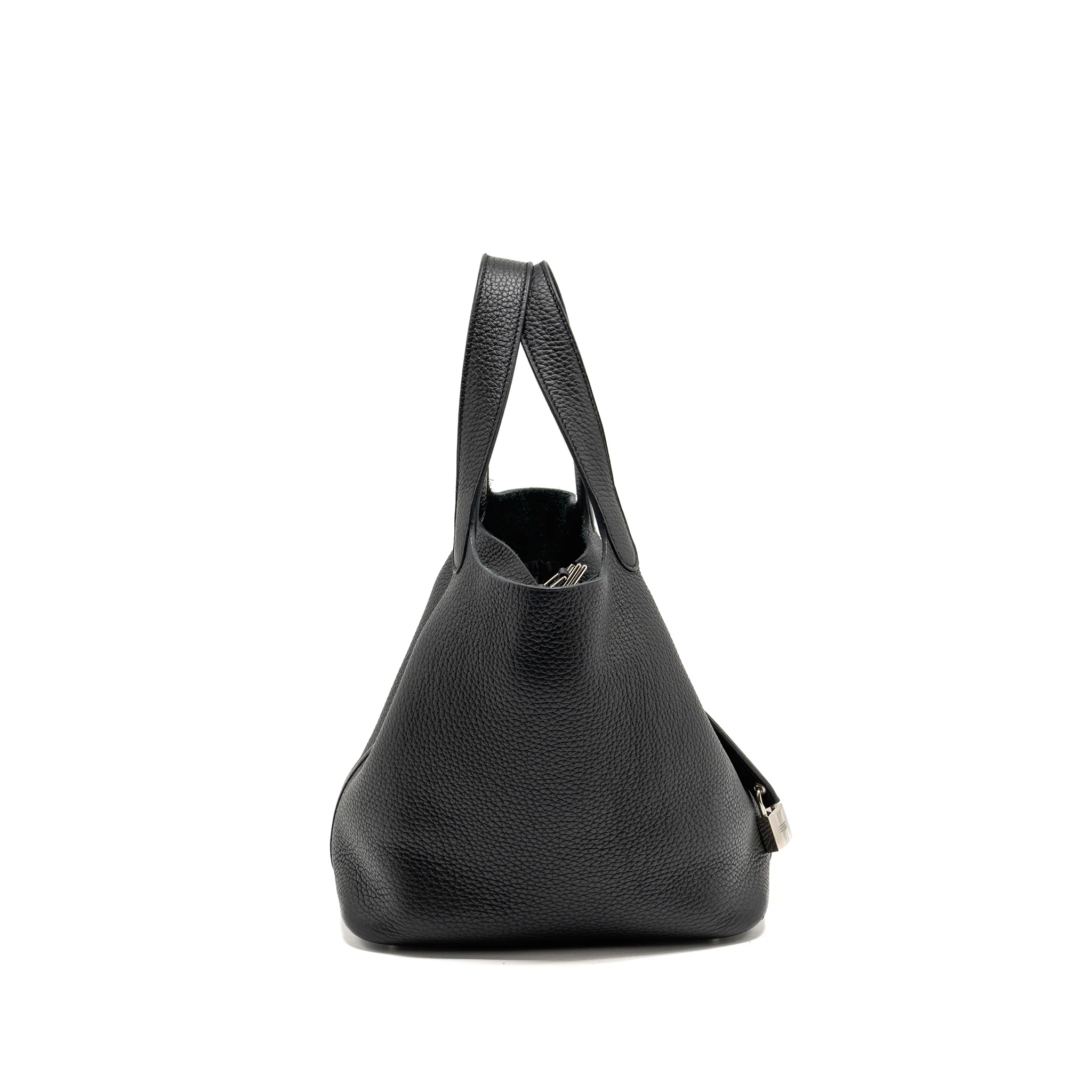 HERMES Picotin22 Lock Bag Clemence Black SHW Stamp B - Image 3