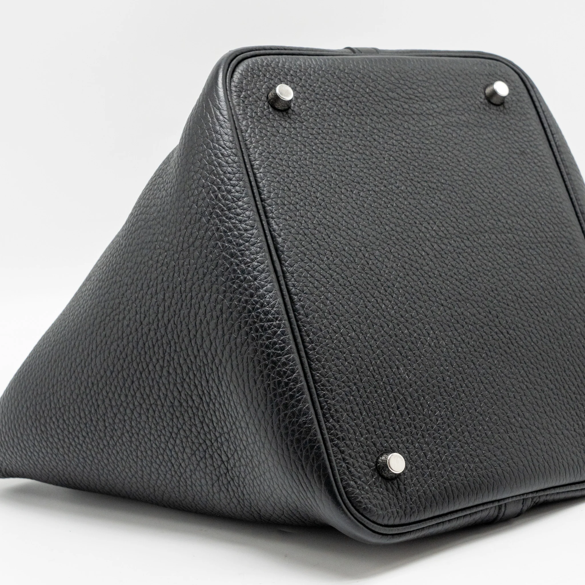 HERMES Picotin22 Lock Bag Clemence Black SHW Stamp B - Image 6