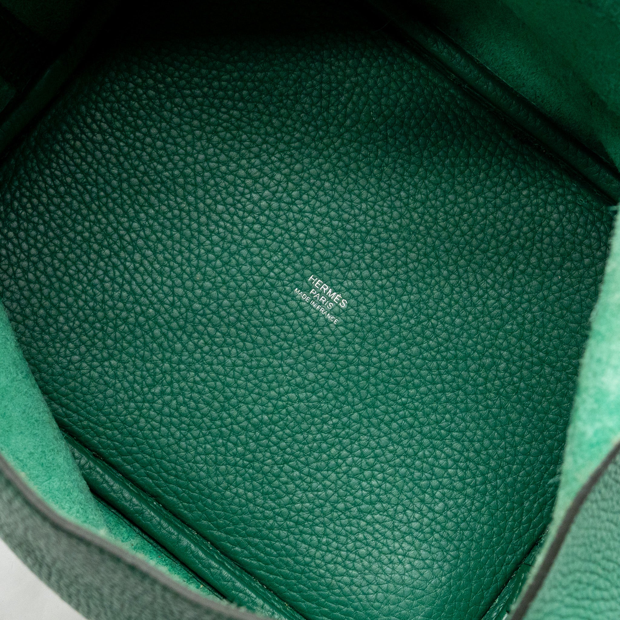 Hermes Picotin 22 Lock Bag Clemence Vert Vertigo SHW Stamp A - Image 13