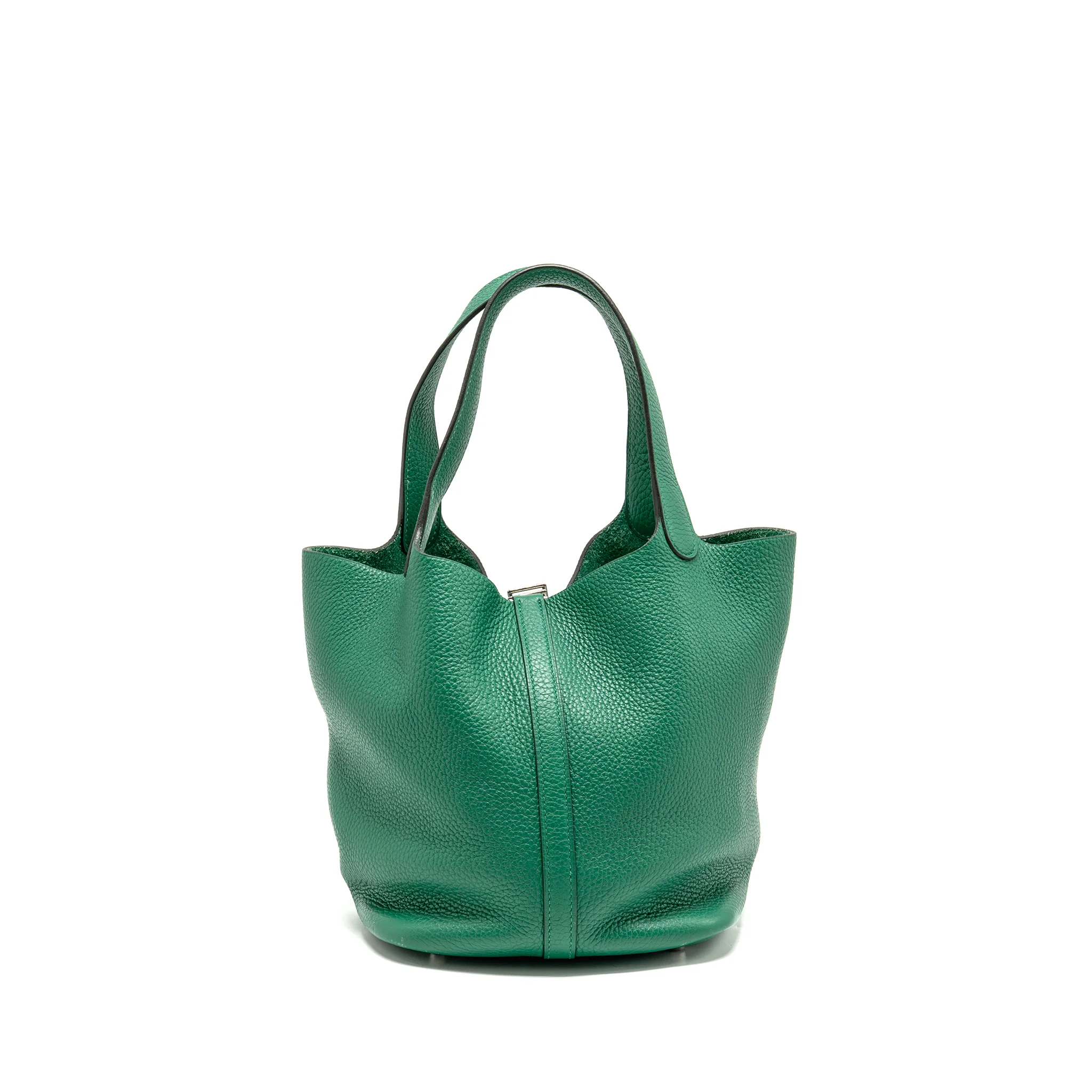 Hermes Picotin 22 Lock Bag Clemence Vert Vertigo SHW Stamp A - Image 2