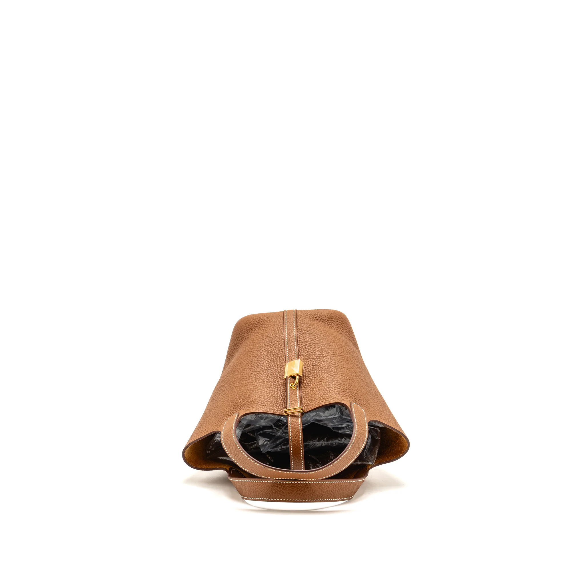 Hermes Picotin 18 Lock Bag Clemence Calfskin Gold GHW Stamp B - Image 5