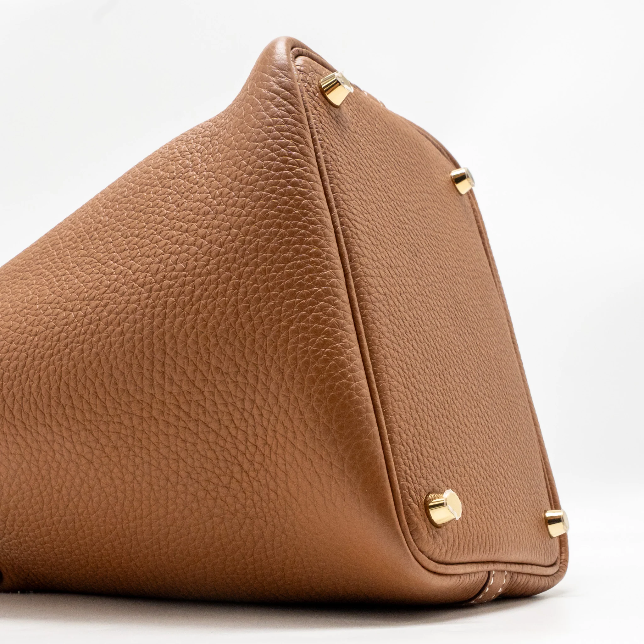Hermes Picotin 18 Lock Bag Clemence Calfskin Gold GHW Stamp B - Image 7
